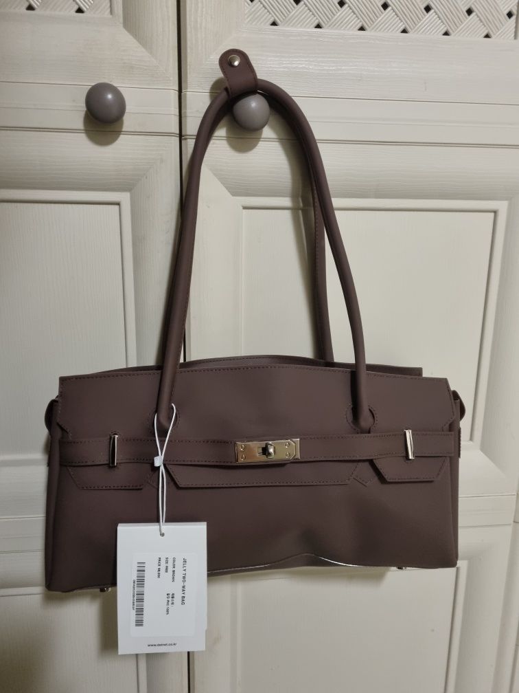 MUSINSA公式 | DEINET JELLY TWO-WAY BAG IN BROWN