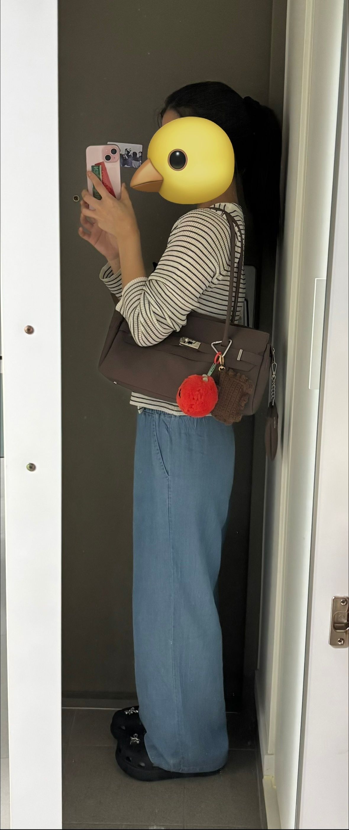 MUSINSA公式 | DEINET JELLY TWO-WAY BAG IN BROWN