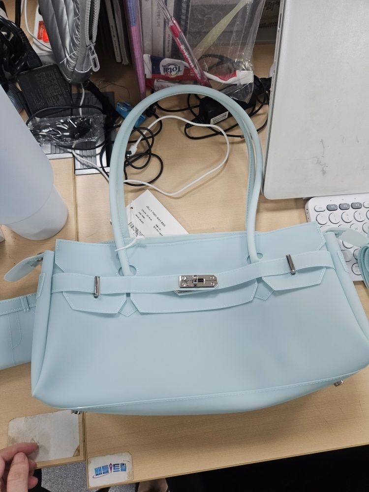 MUSINSA公式 | DEINET JELLY TWO-WAY BAG IN ICE BLUE