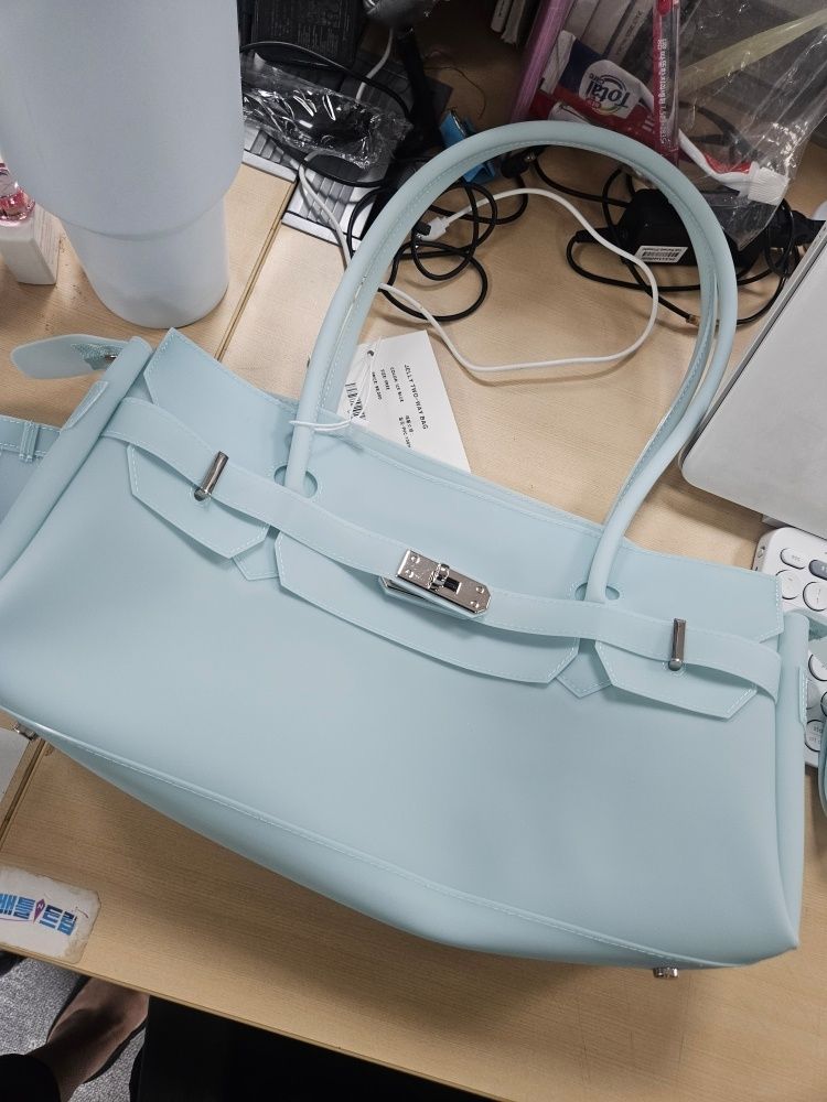 MUSINSA公式 | DEINET JELLY TWO-WAY BAG IN ICE BLUE