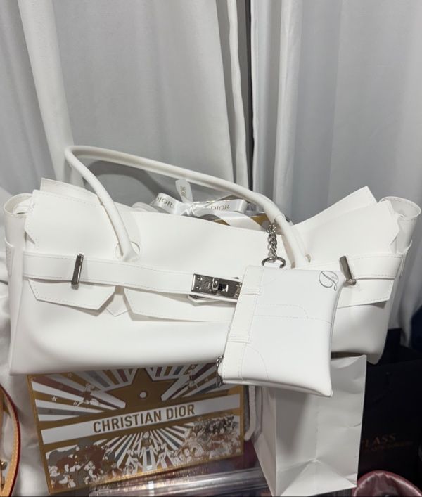 MUSINSA | DEINET JELLY TWO-WAY BAG IN WHITE