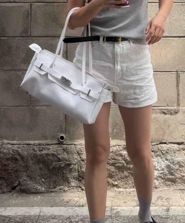 MUSINSA | DEINET JELLY TWO-WAY BAG IN WHITE