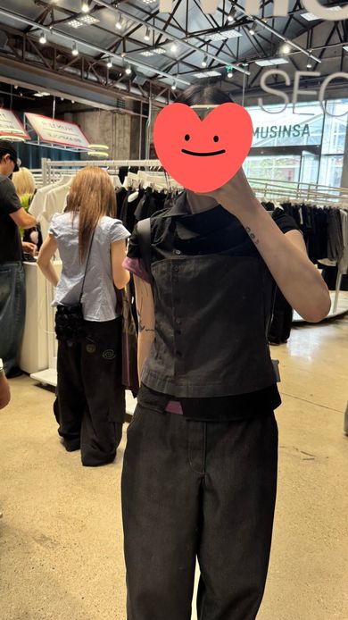 MISEKI SEOUL Hannah side collar shirt Hannah X Misekiseoul] Hannah 
