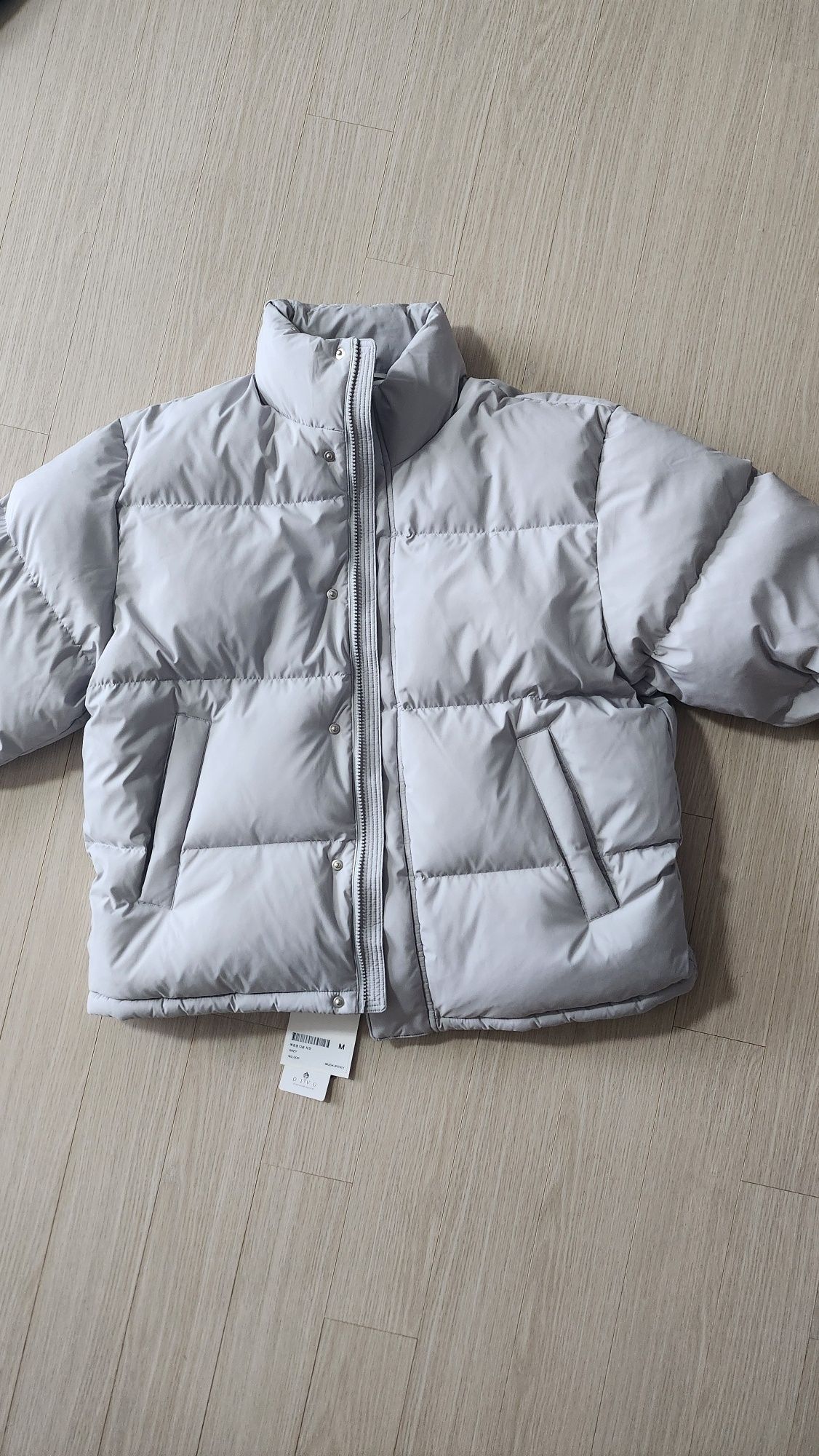 MUSINSA公式 | INSILENCE エッセンシャルダウンジャケットグレー