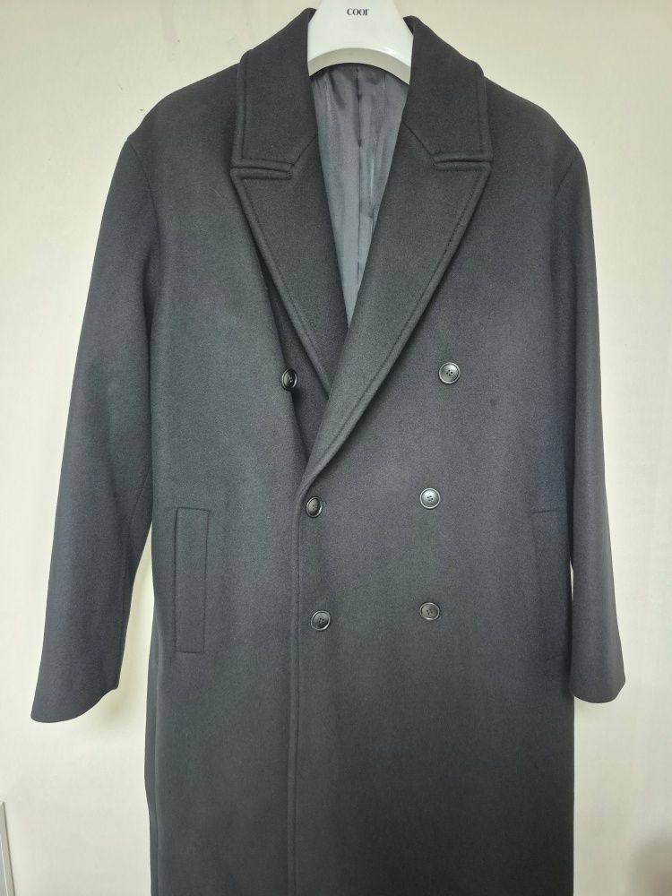 「美品」COOR MTR Overfit Double Long Coat MUSINSA | COOR MTR Overfit Double Long Coat (Black)