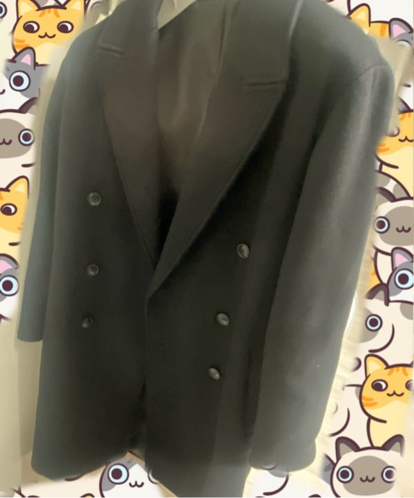 MUSINSA公式 | COOR MTR Overfit Double Long Coat (Black)