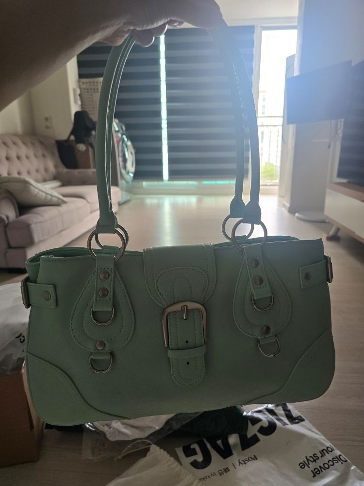 MUSINSA公式 | DIMANCHE Editor Bag (mint)