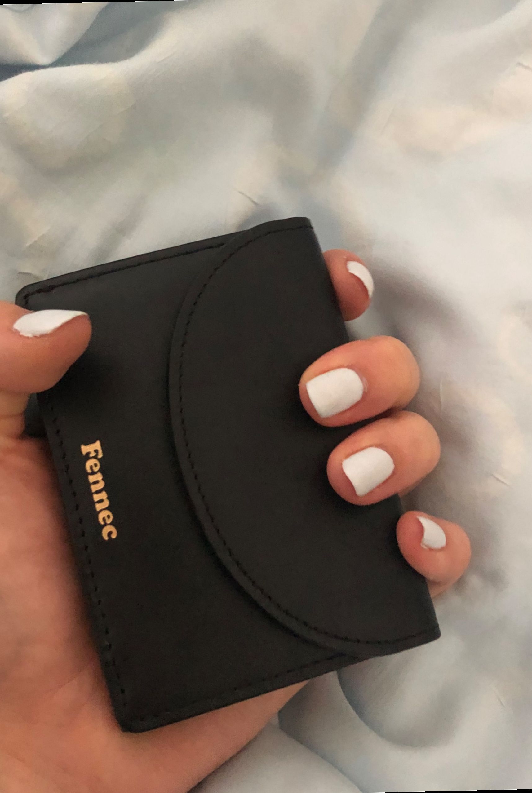 MUSINSA | fennec HALFMOON MINI WALLET - BLACK