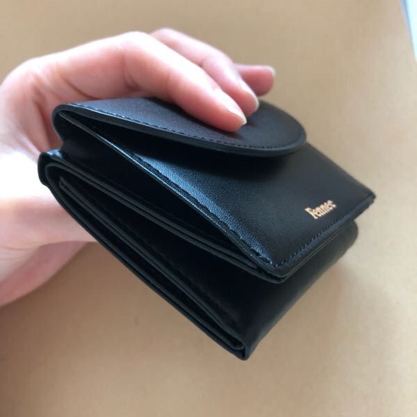 MUSINSA | fennec HALFMOON MINI WALLET - BLACK