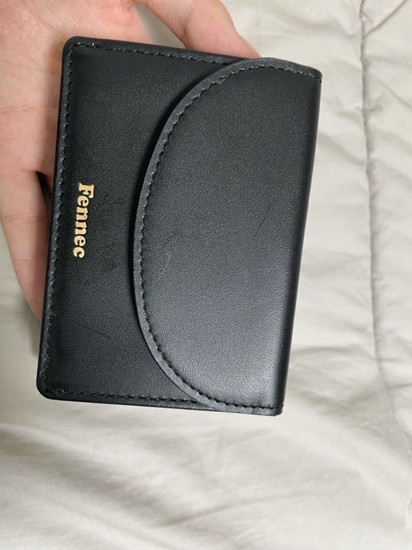 ★Fennec★ HALFMOON MINI WALLET BLACK FH1WT07BKF MUSINSA | fennec HALFMOON MINI WALLET - BLACK