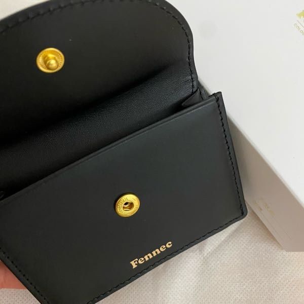 MUSINSA | fennec HALFMOON MINI WALLET - BLACK
