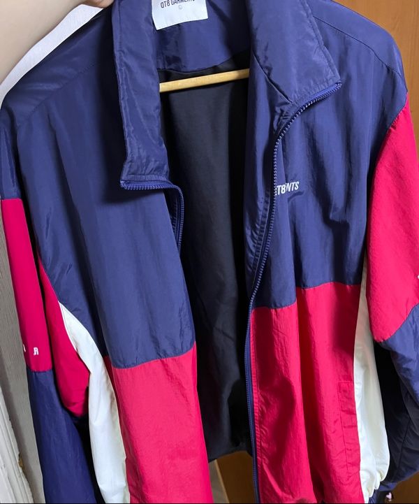 MUSINSA | QT8 GARMENTS RG Old Track Jacket (Red)