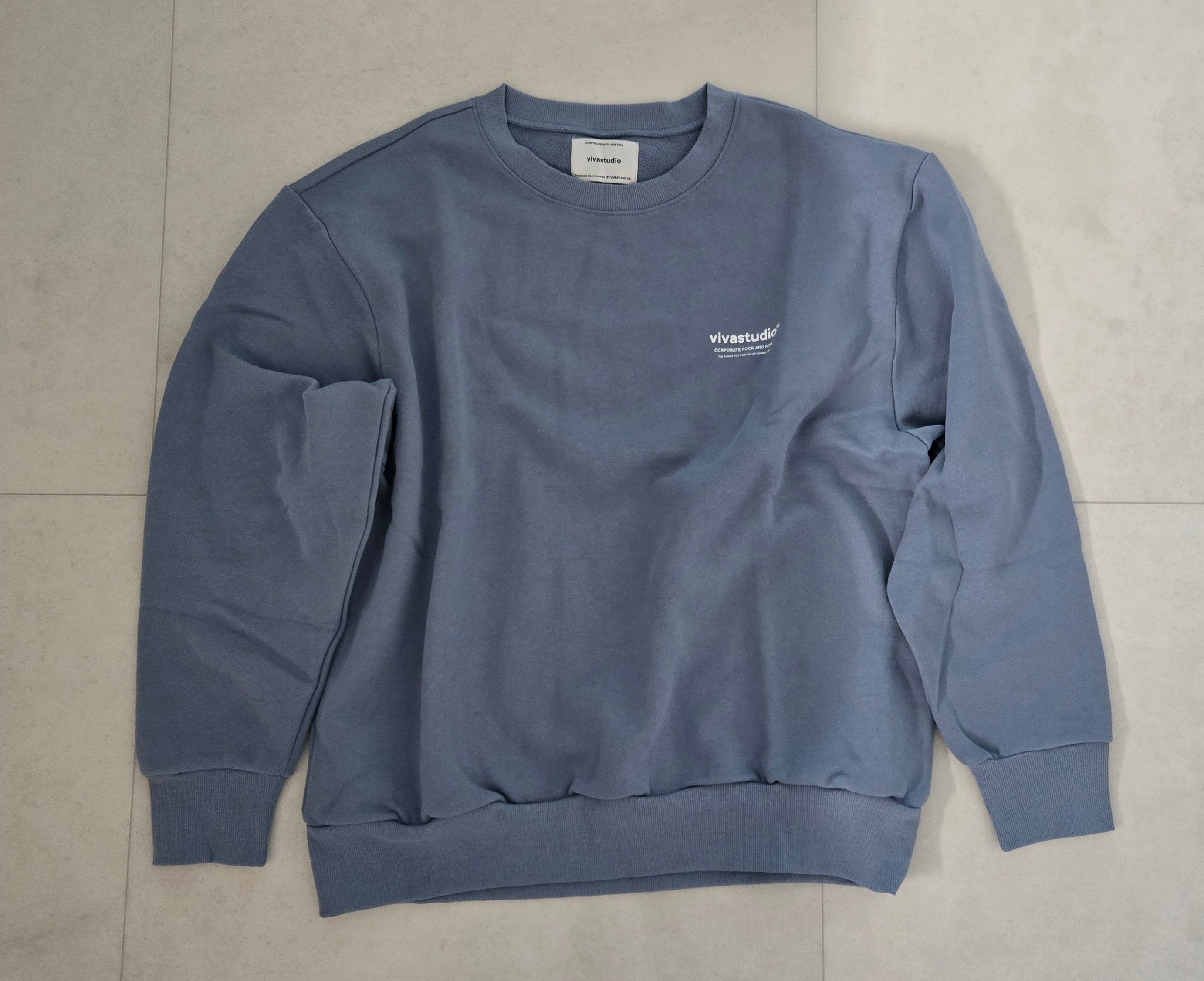 新品　vivastudio　LOCATION LOGO CREWNECK IA MUSINSA | VIVASTUDIO LOCATION CREWNECK [PASTEL BLUE]