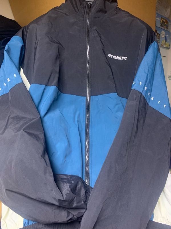 MUSINSA公式 | QT8 GARMENTS TL Old Track Jacket (Deep Blue)