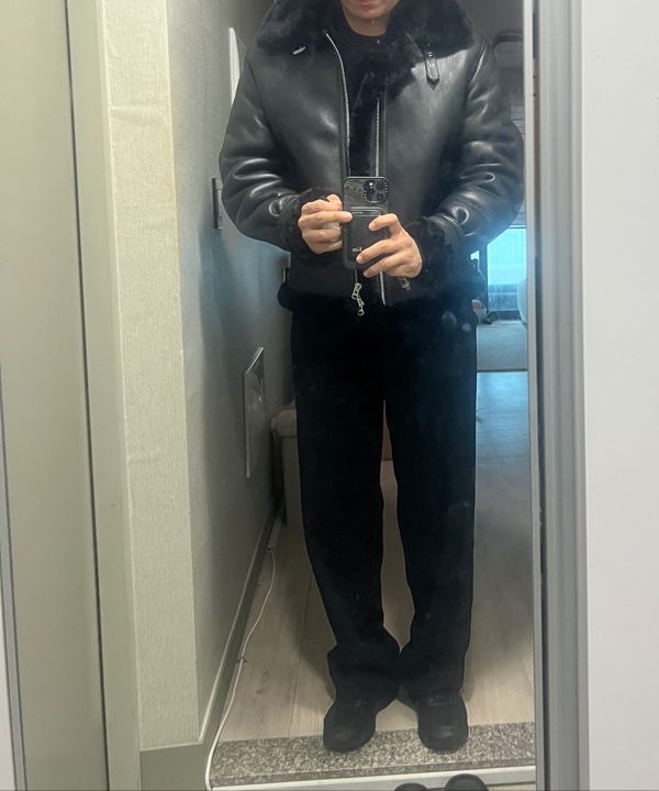 MUSINSA公式 | SPERONE リアルB3ムスタンジャケット メンズ (ブラック)