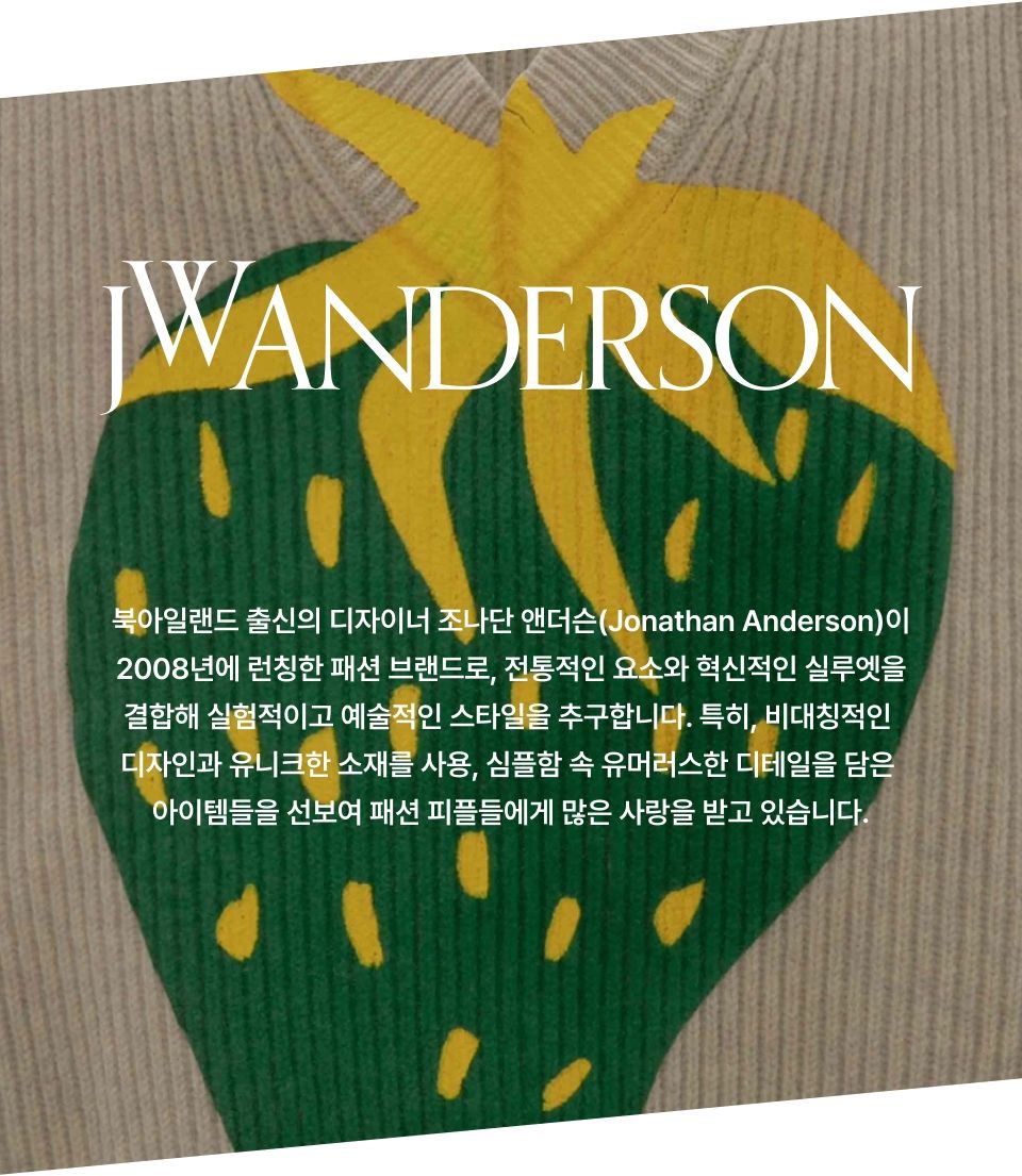 MUSINSA公式 | J.W.ANDERSON Canary Embroidered Hoodie - Black