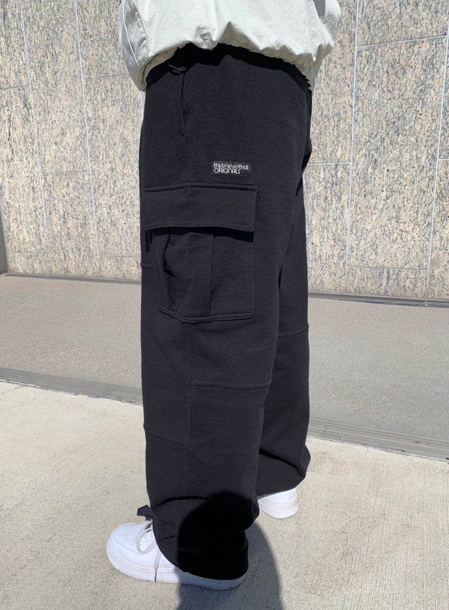 브랜드 스냅의 Paneled Cargo Sweatpant Ultramarine 코디, 패션 | 무