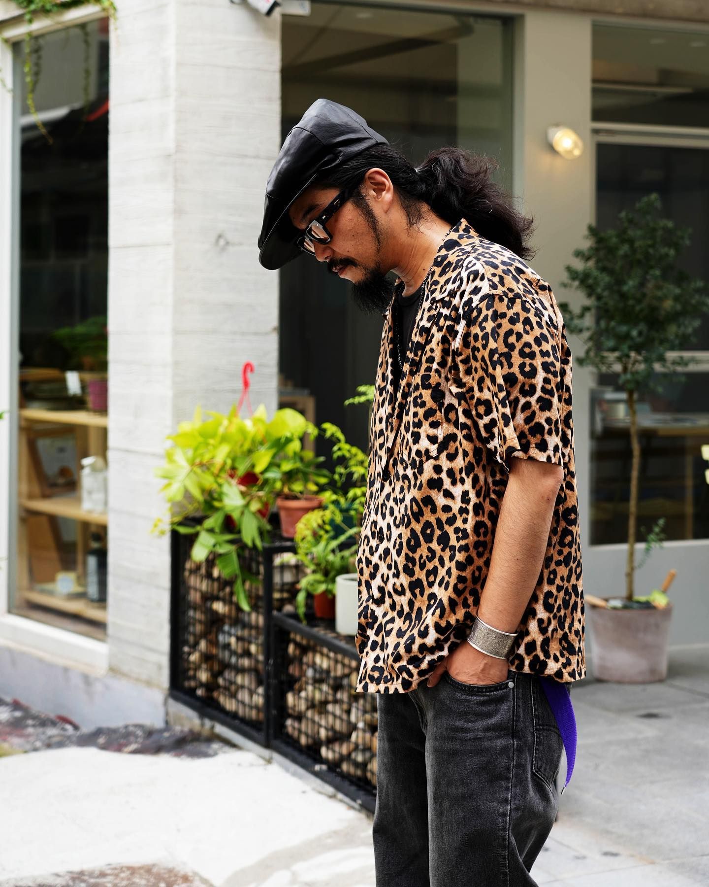 브랜드 스냅의 BKPP Leopard Open Collar Shirt 코디, 패션 | 무신사 스냅