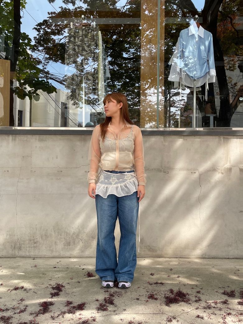 브랜드 스냅의 Mesh Sheer Zip-Up Jacket Red 코디, 패션 | 무신사 스냅 