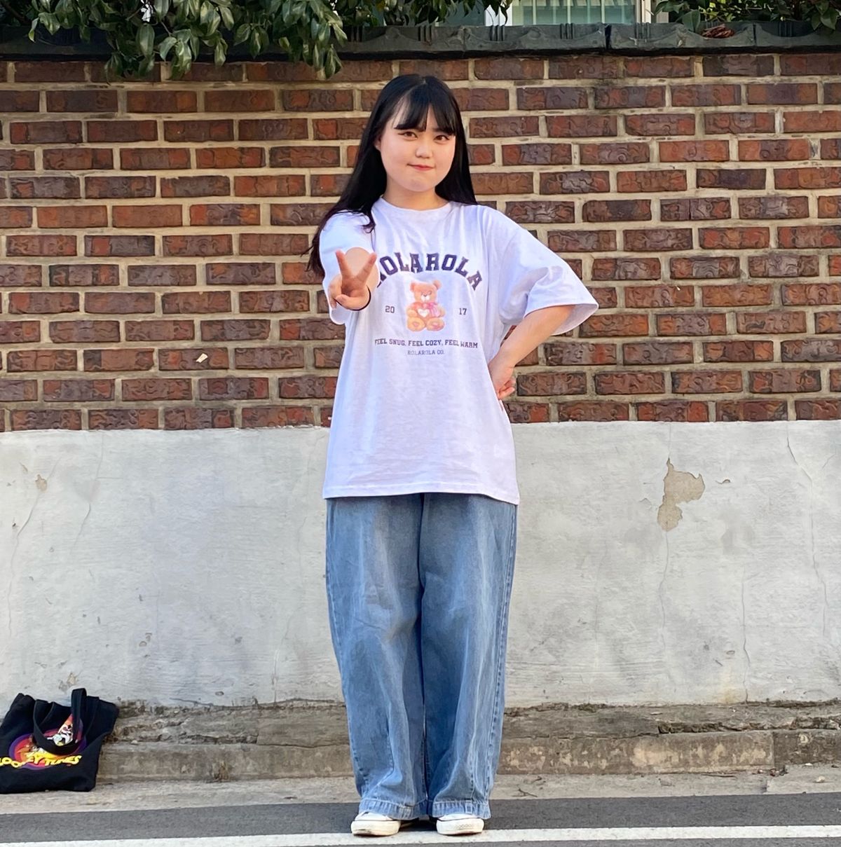 @c_yoon.__.ju의 (TS-21351) ROLA BROWN BEAR T-SHIRT MELANGE GRAY 코디, 패션 | 무신사 스냅