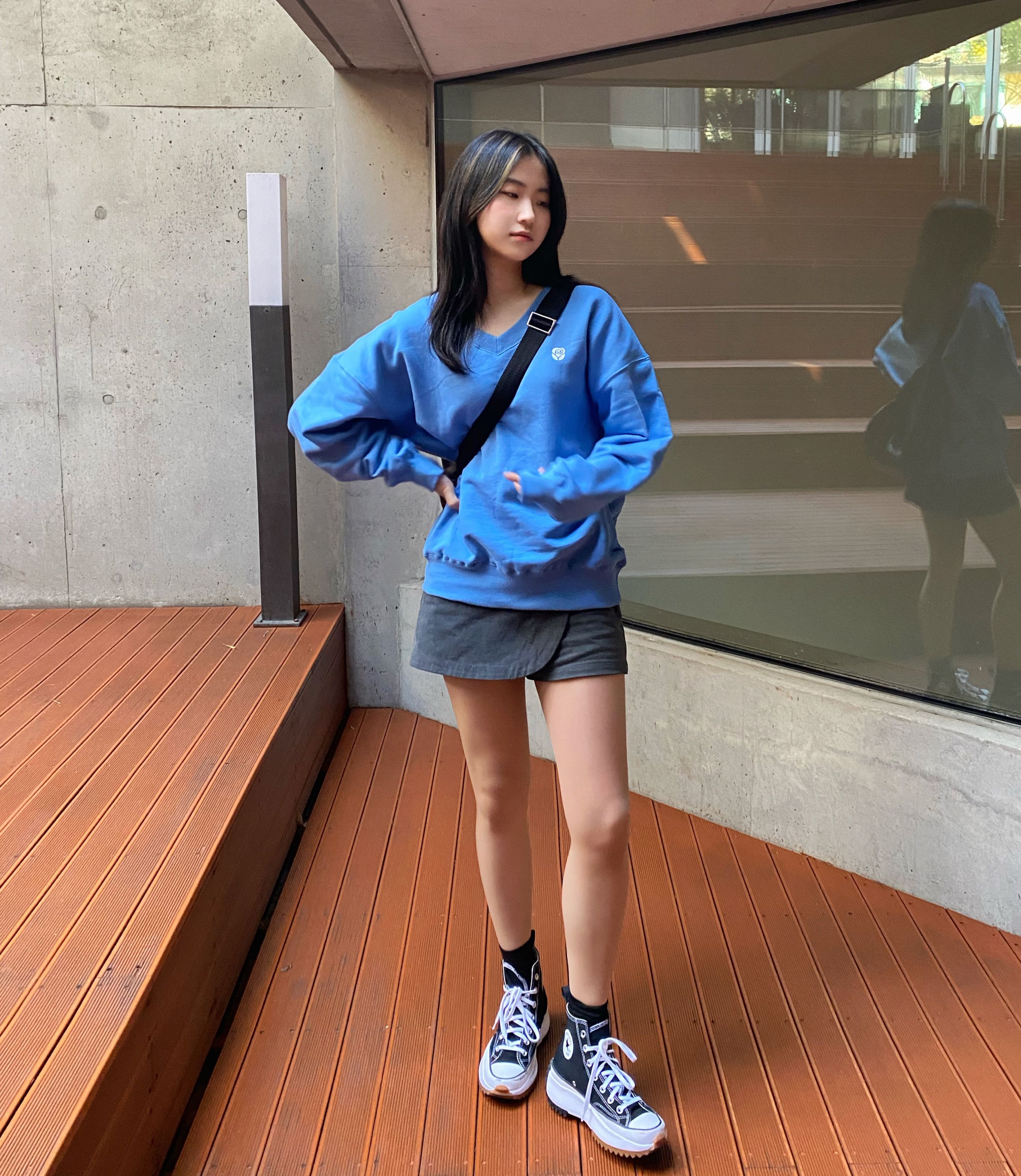 로씨로씨(ROCCI ROCCI) Rose Skirt Pants [BLACK] - 사이즈