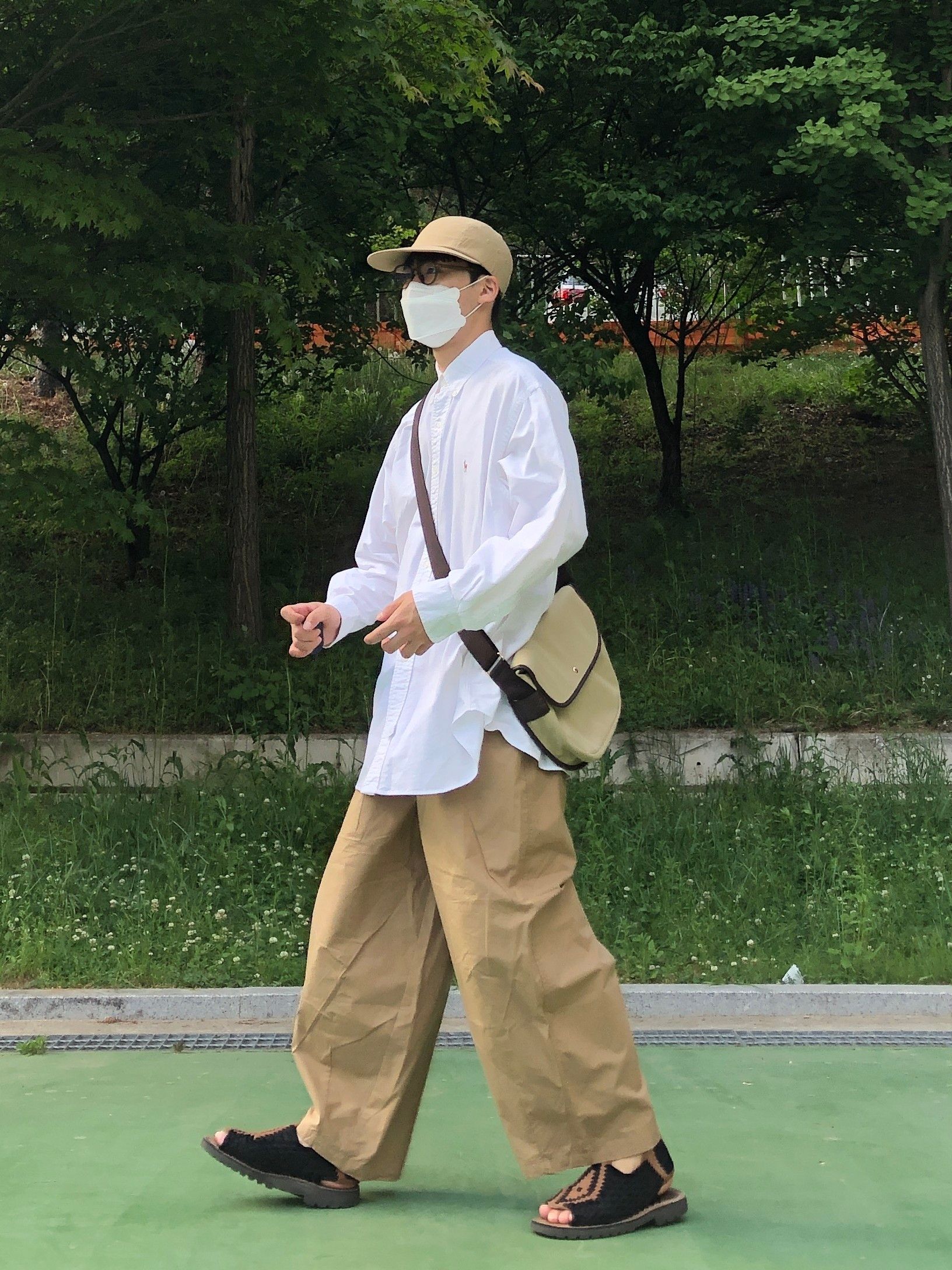 MUSINSA | VARZAR Ordinary Overfit Camp Cap Beige
