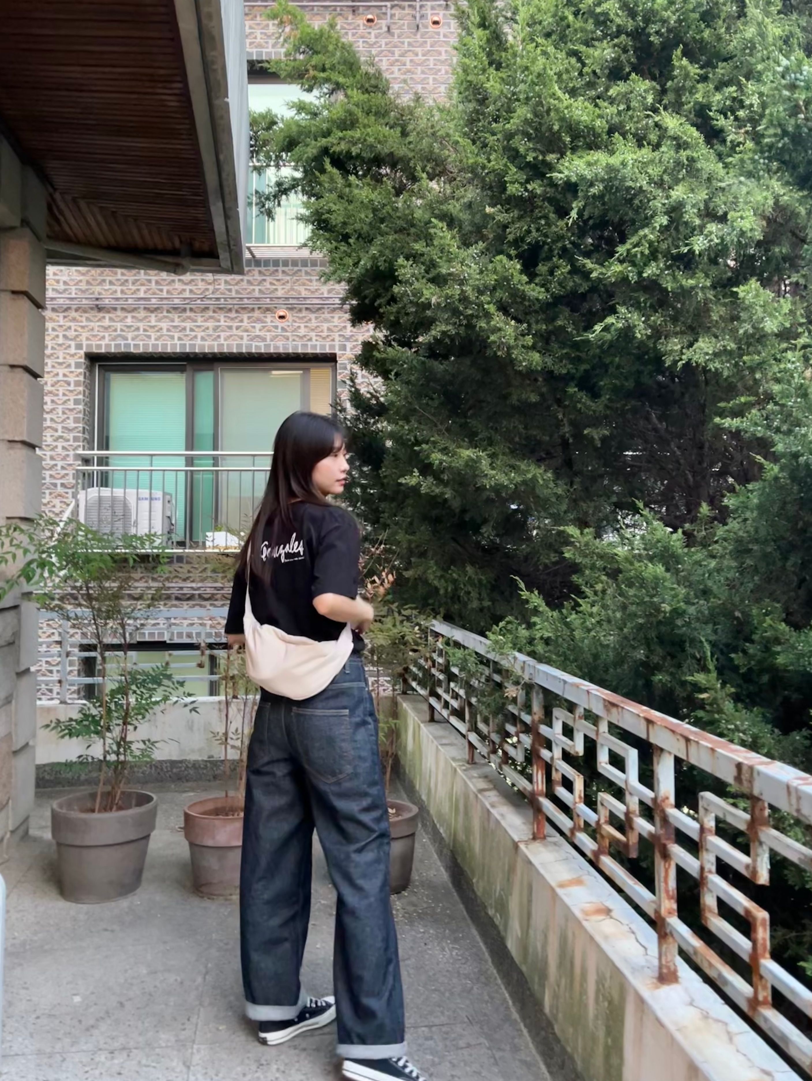 MUSINSA公式 | AMOMENTO NYLON 3WAY BAG_BLACK