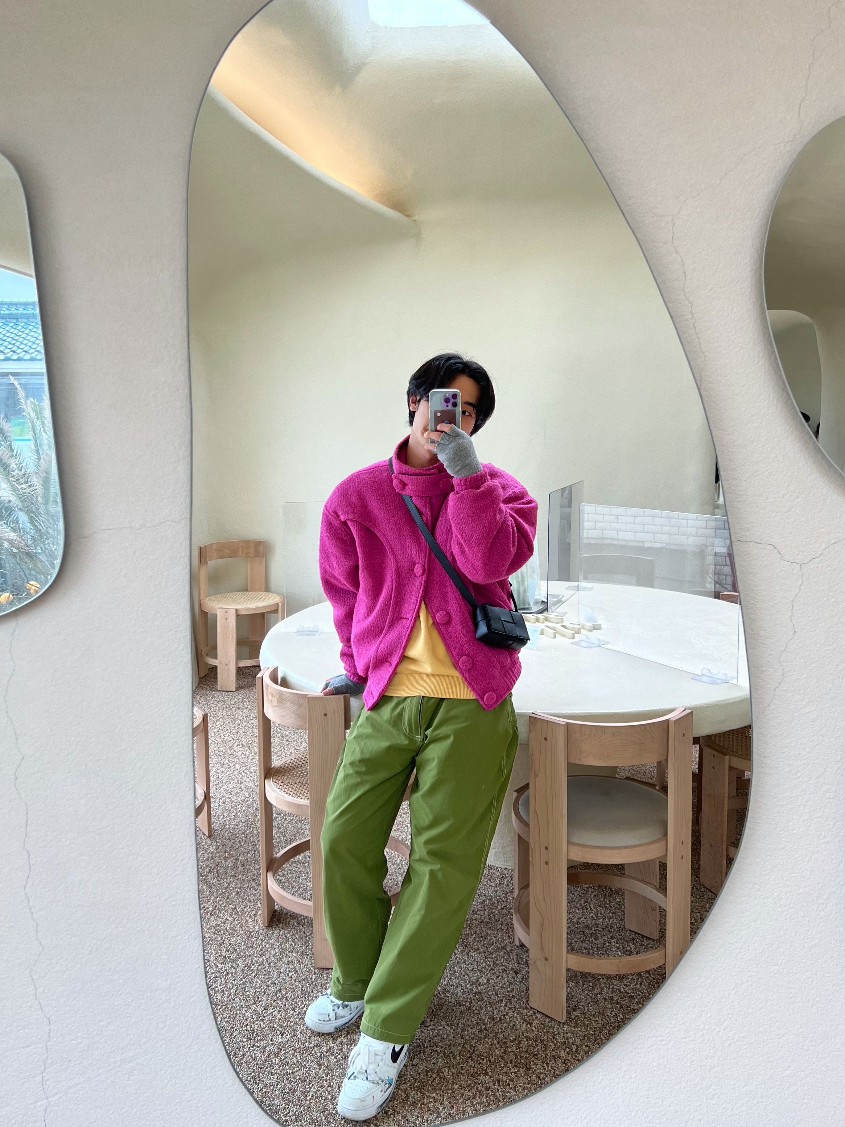 【ESC STUDIO】 wool high neck jacket MUSINSA | ESC STUDIO wool high neck jacket (pink) with quilted lining