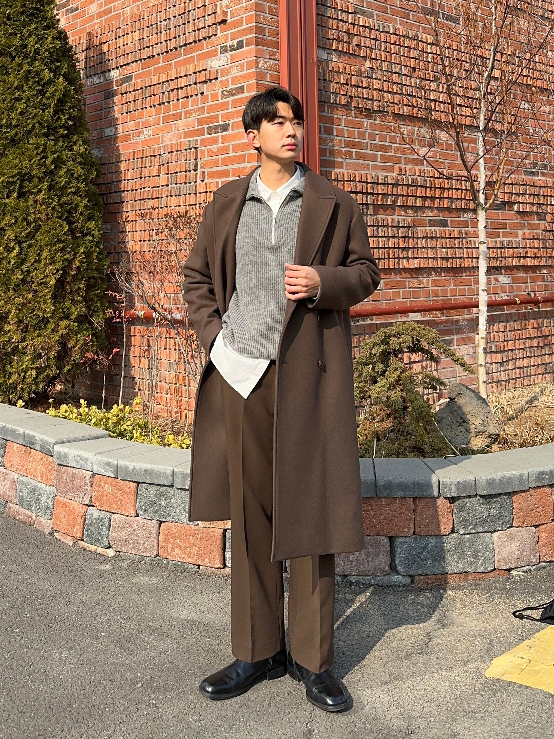 美品」COOR MTR Overfit Double Long Coat The 2 Monkeys Long-A