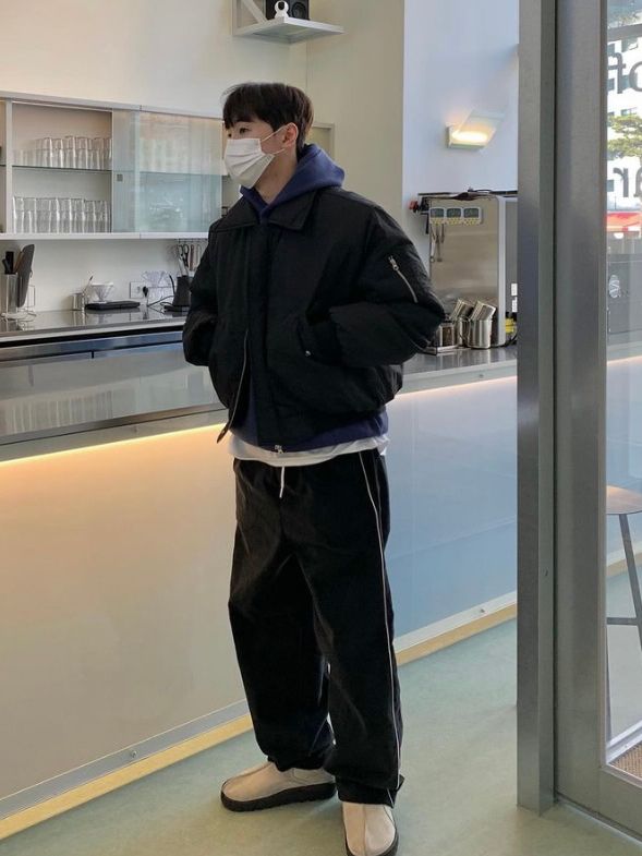 【PlaceStudio】Oversize Utility Cotton Blouson Zip-up Jacket MUSINSA | PLACE STUDIO Oversized Utility Cotton Blouson Zip