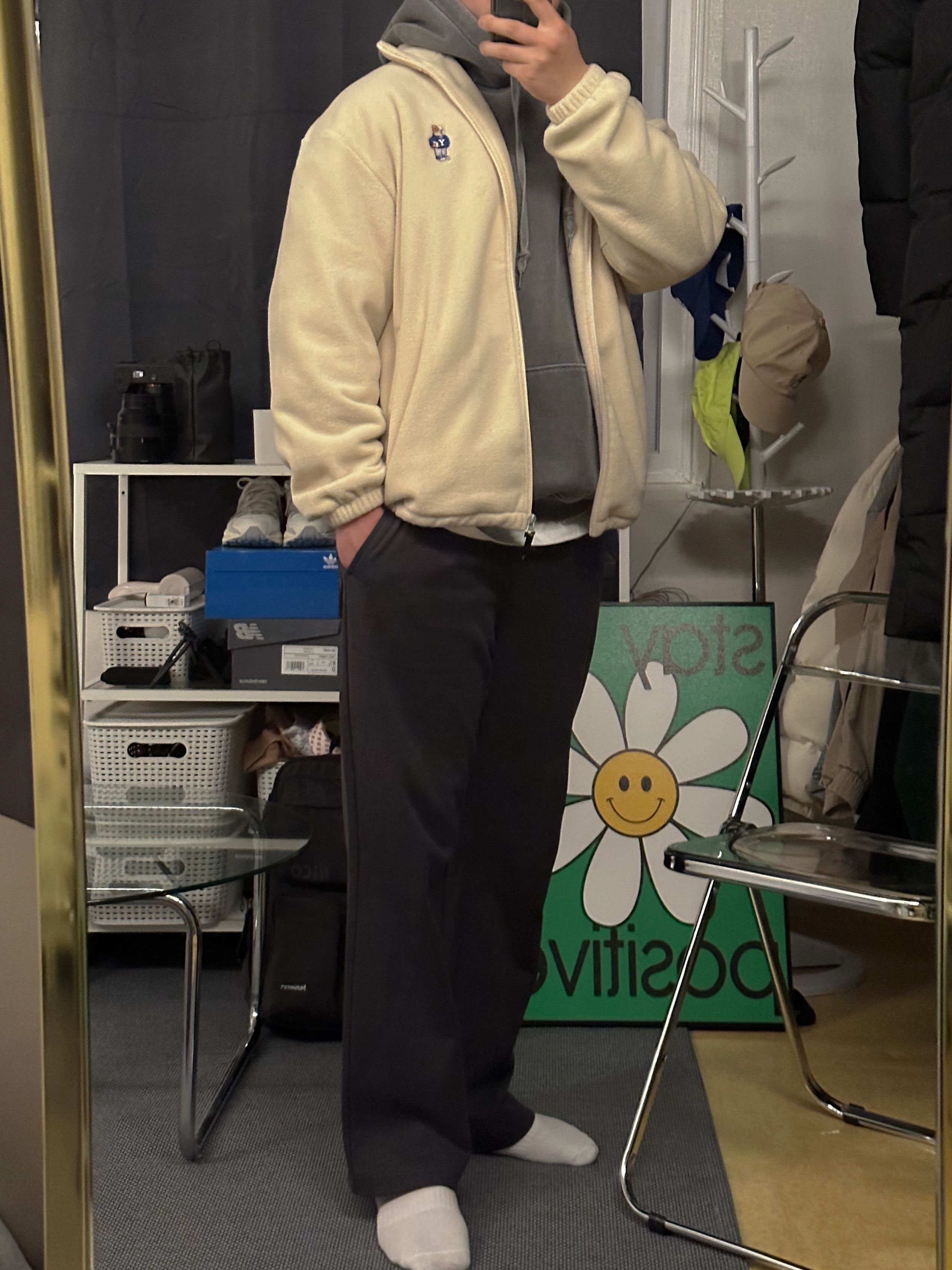 MUSINSA | YALE EMBROIDERY UNIVERSITY DAN FLEECE TRACK JACKET