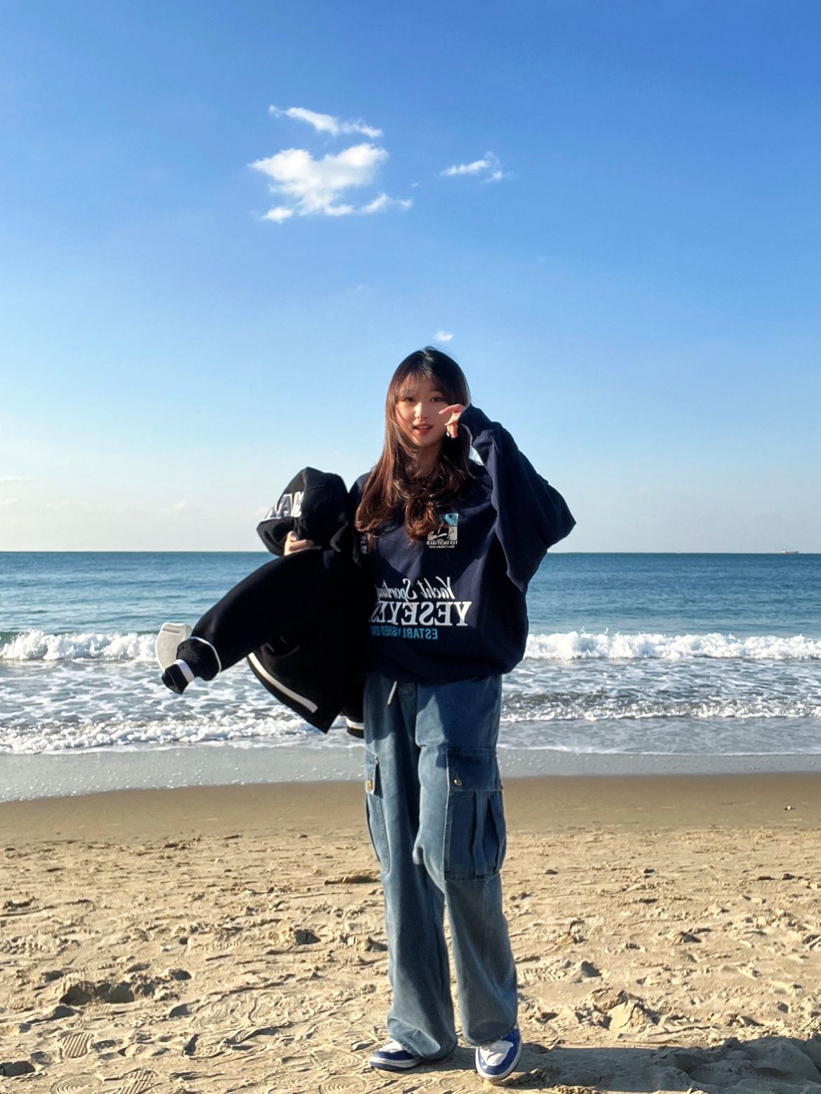 ★YESEYESEE★ YES Yacht Sweatshirt Light Grey YES1067 MUSINSA | YESEYESEE YES Yacht Sweatshirt Slate