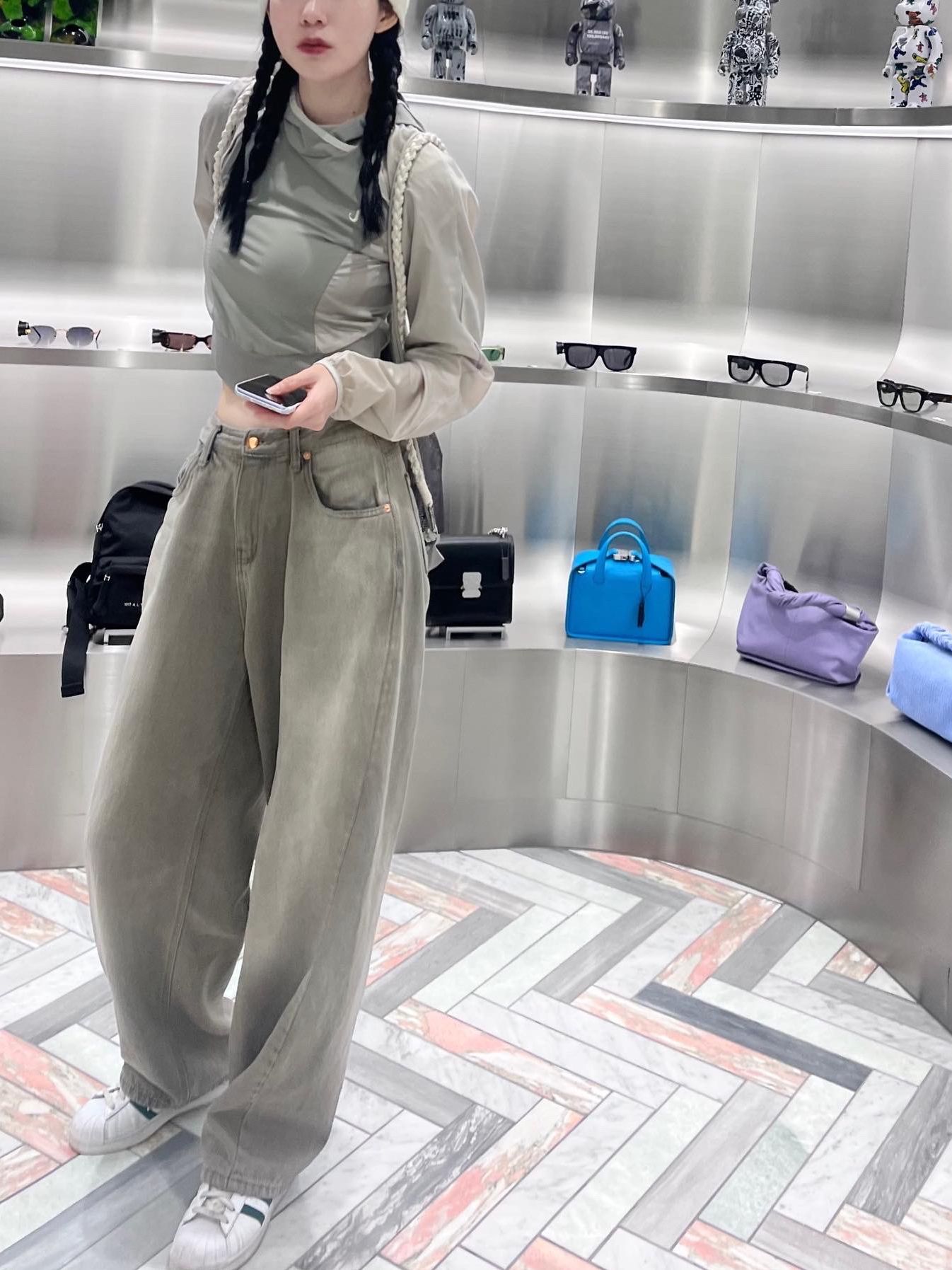 MUSINSA公式 | OJOS 2-way Hoodie Bolero / Khaki