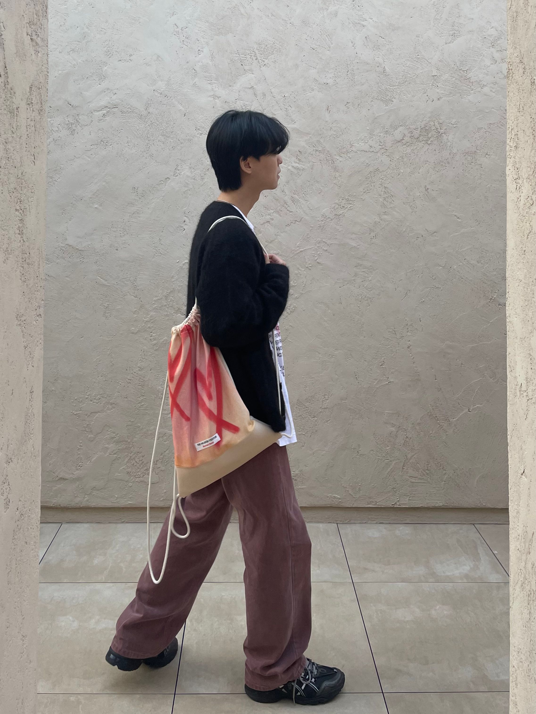 MUSINSA公式 | COOR Hairy Soft Alpaca Cardigan (Black)