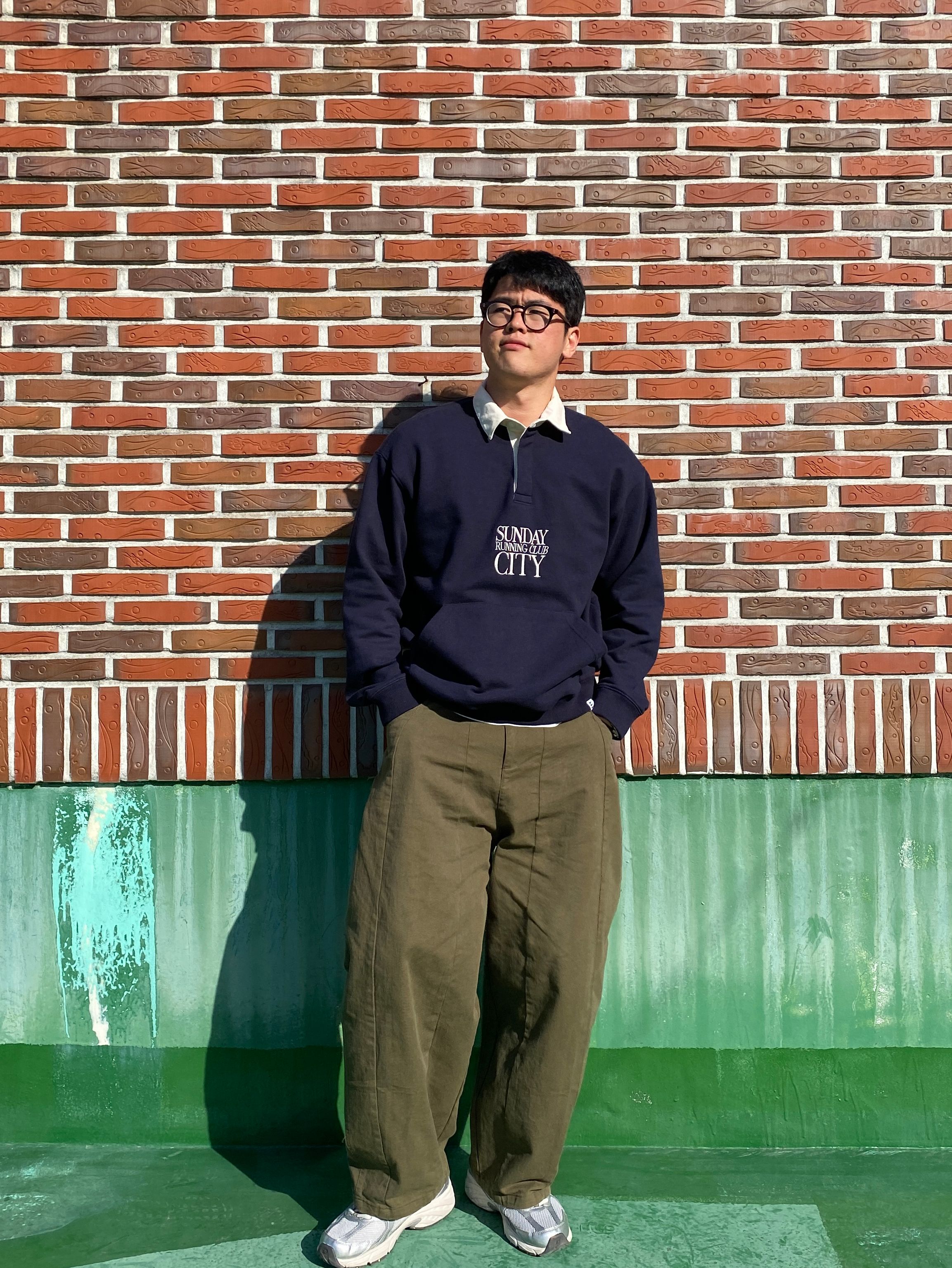 Urbandtype☆Running Club rugby Sweat shirt URBANDTYPE 50% SALE 🧤 Running Club rugby Sweat shirt Size