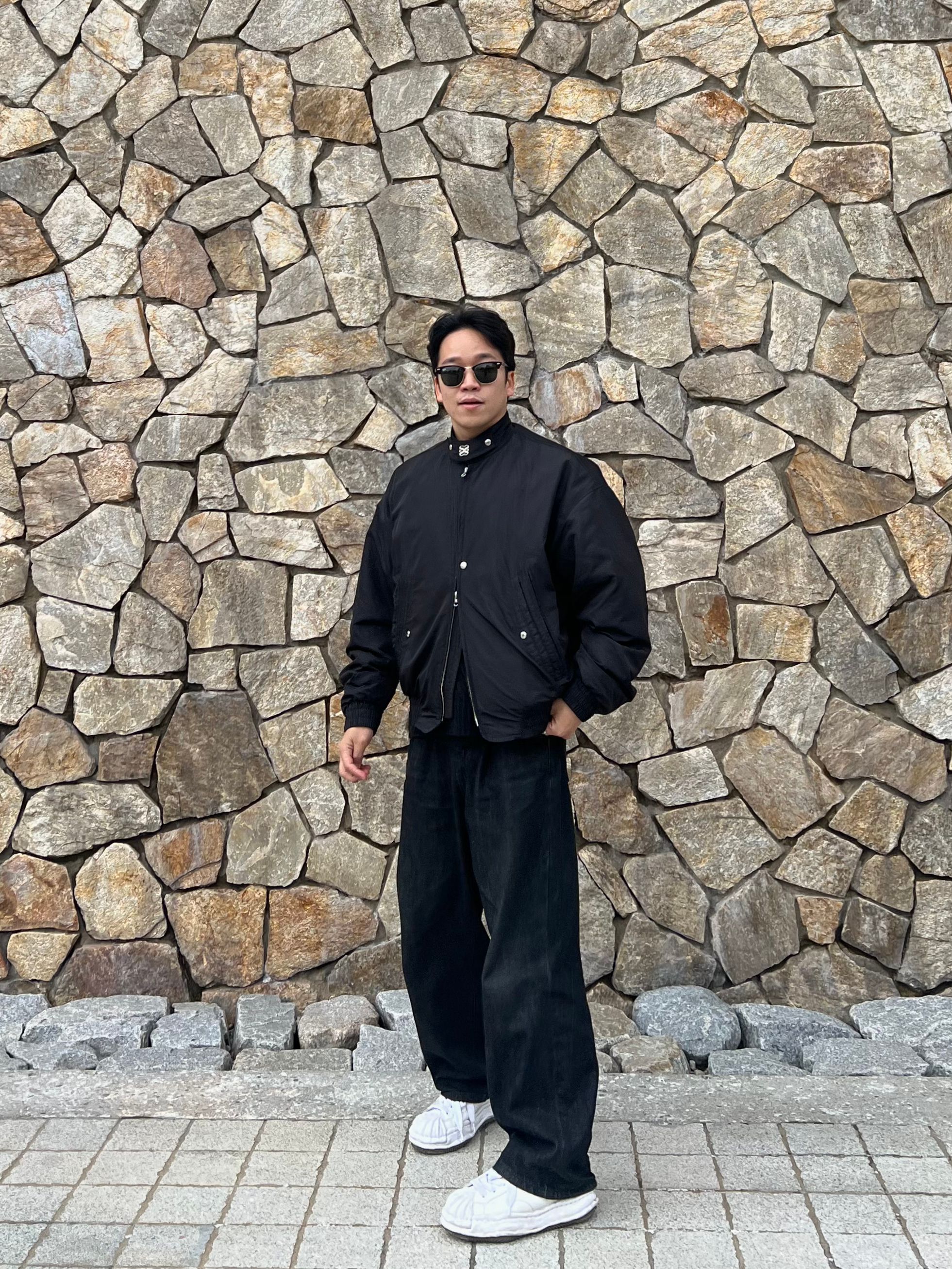 MUSINSA | SATUR Santee Nylon Oversized Blouson MA-1 Jacket