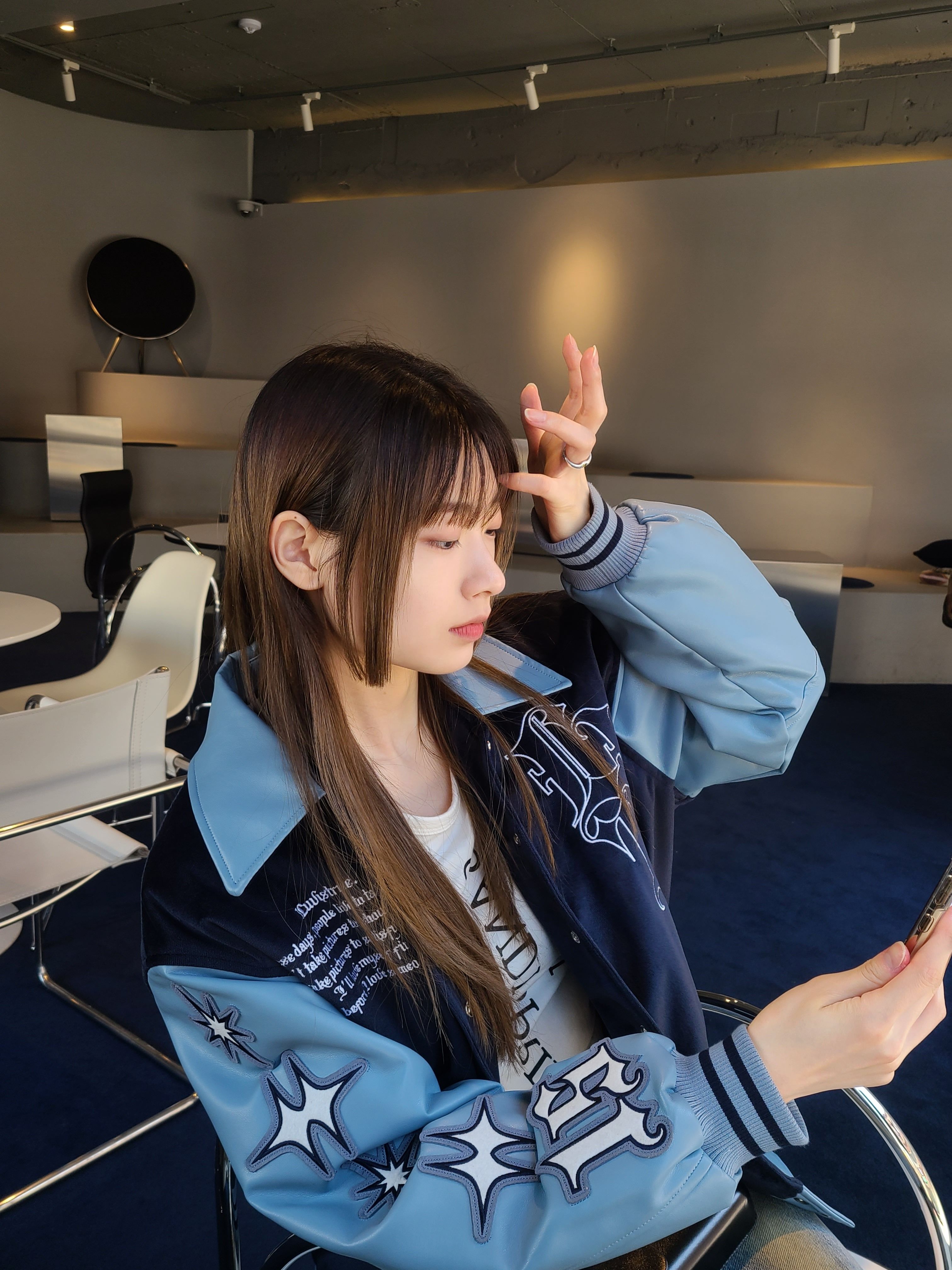 ジャケット・アウター MZ LVT VARSITY JACKET_CHARCOAL バーシティジャケット - LUVISTRUE | 60% - アジアファッション通販