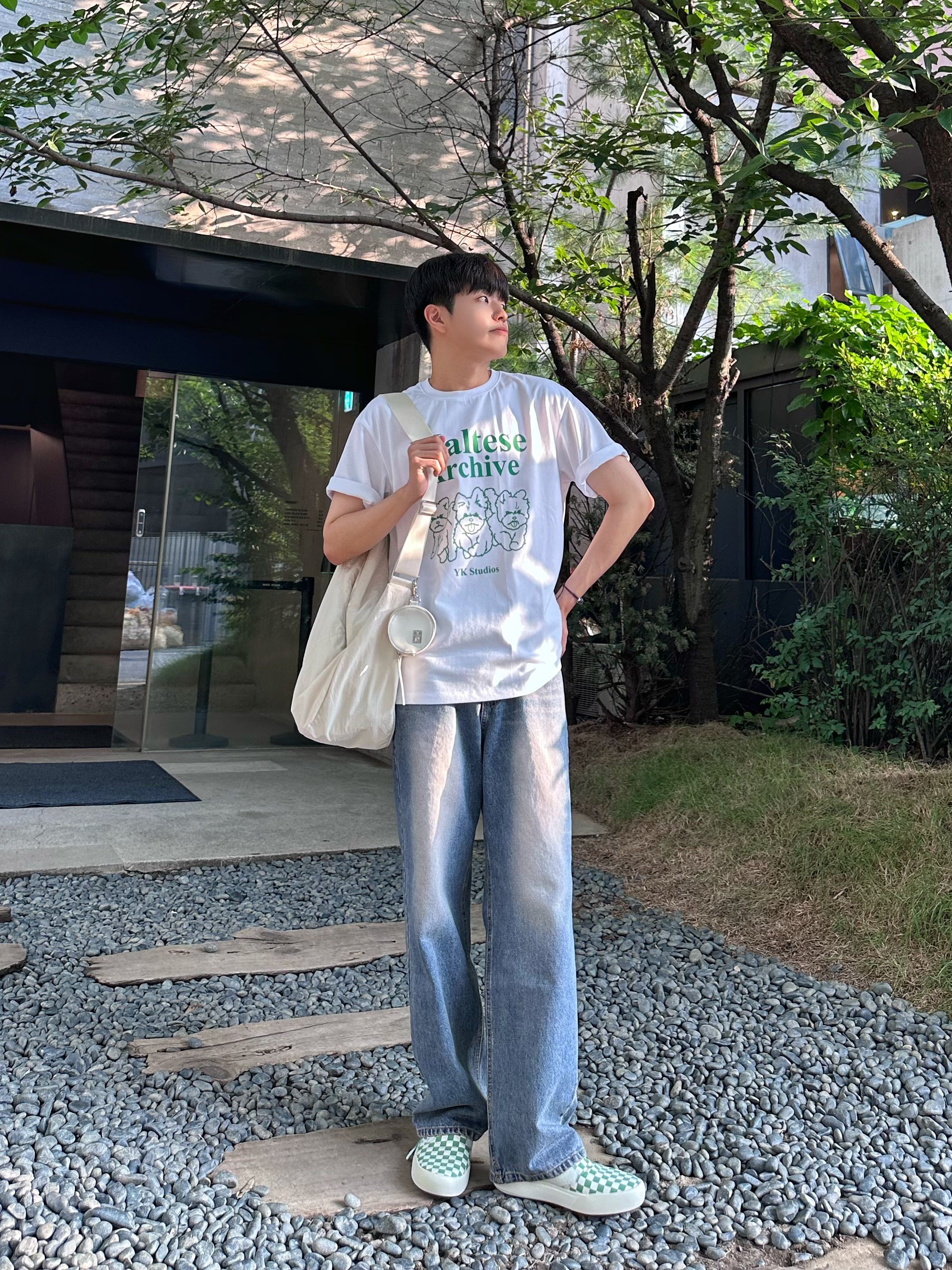 MUSINSA | WAI KEI Maltese Archive Line Graphic Short Sleeve