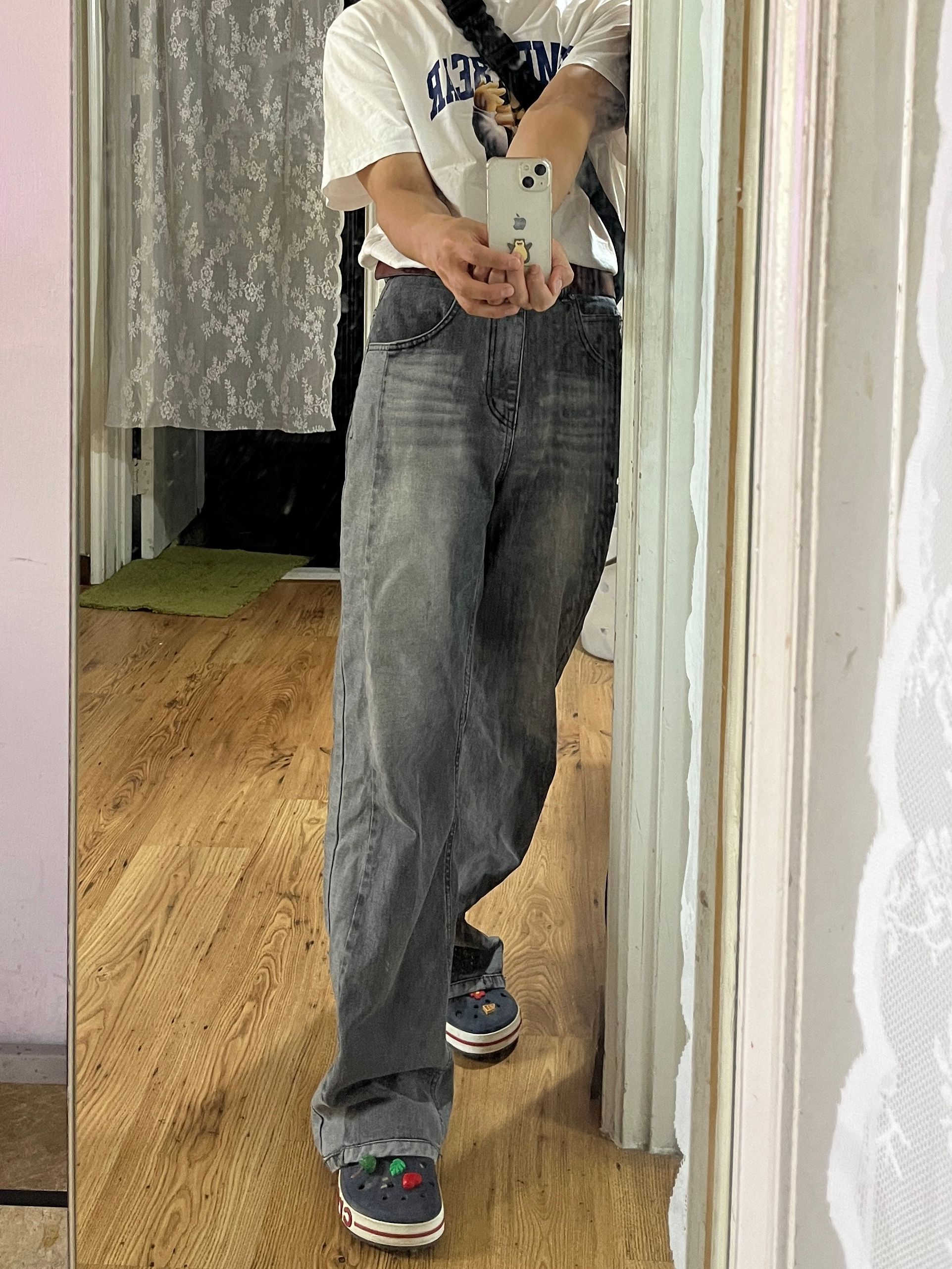 ☆AVANDRESS☆ twotone wide pants GREY AD43PT31GR ADER AderSpace # Shop #