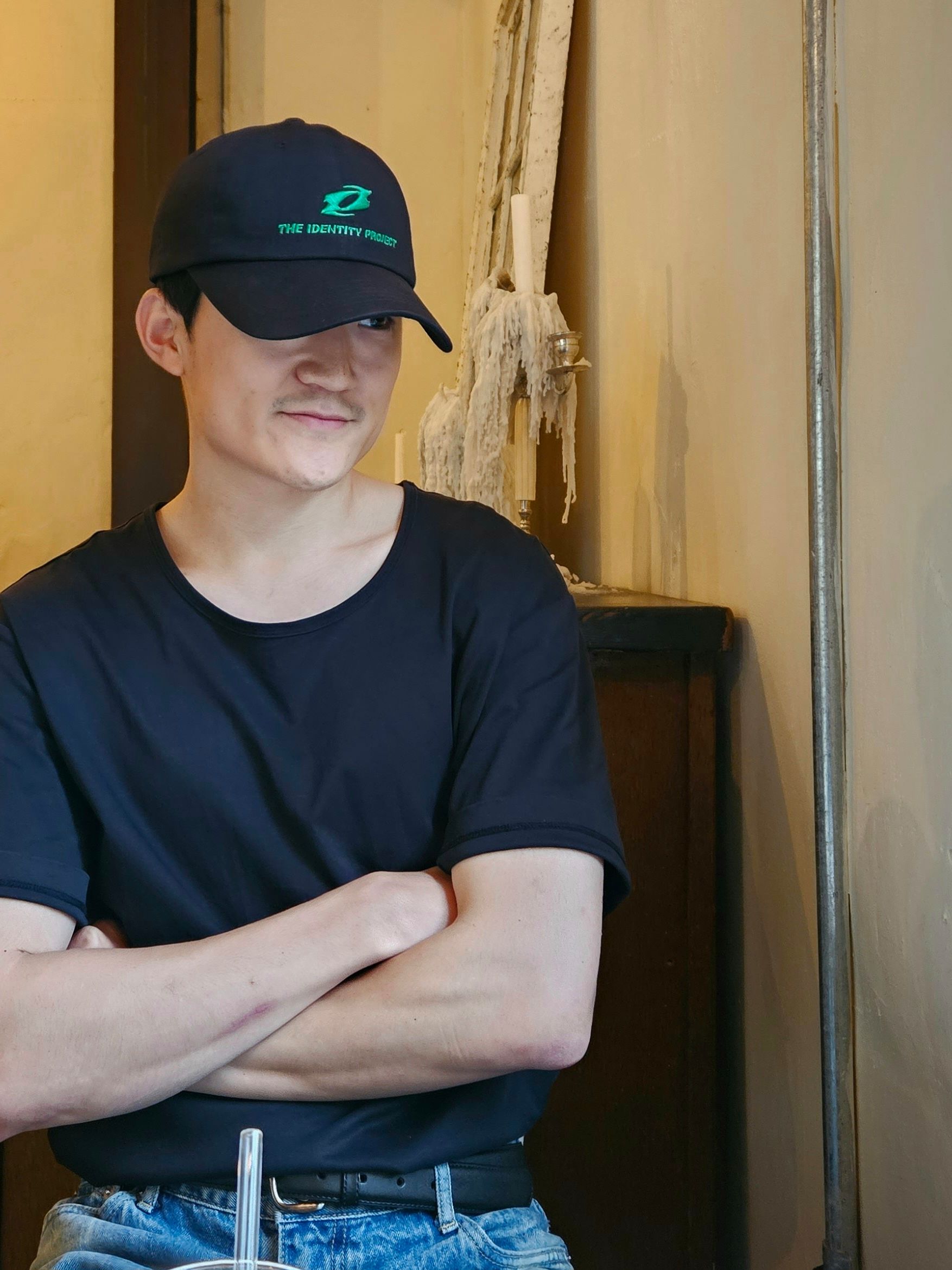 【Opening Project】 Identity Ball Cap /追跡付 MUSINSA公式 | THE IDENTITY PROJECT Identity ball cap [black