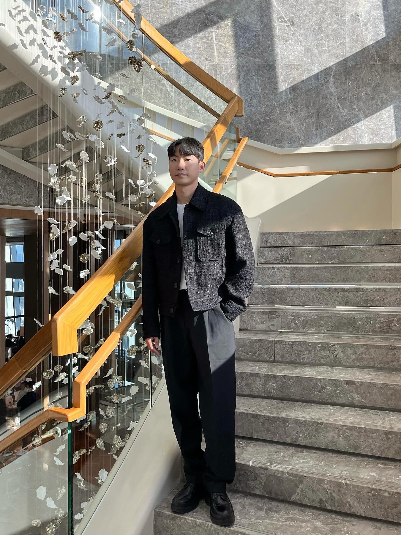 MUSINSA公式 | NOIRER Summer Wool One-Tuck Relaxation Slacks