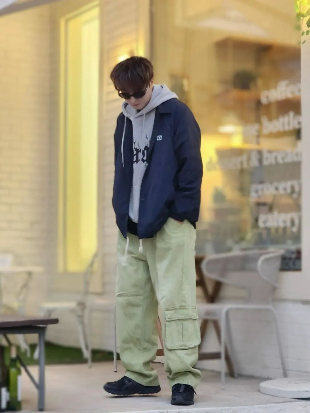 MUSINSA公式 | DISCUS ATHLETIC レターロゴコーチジャケットネイビー