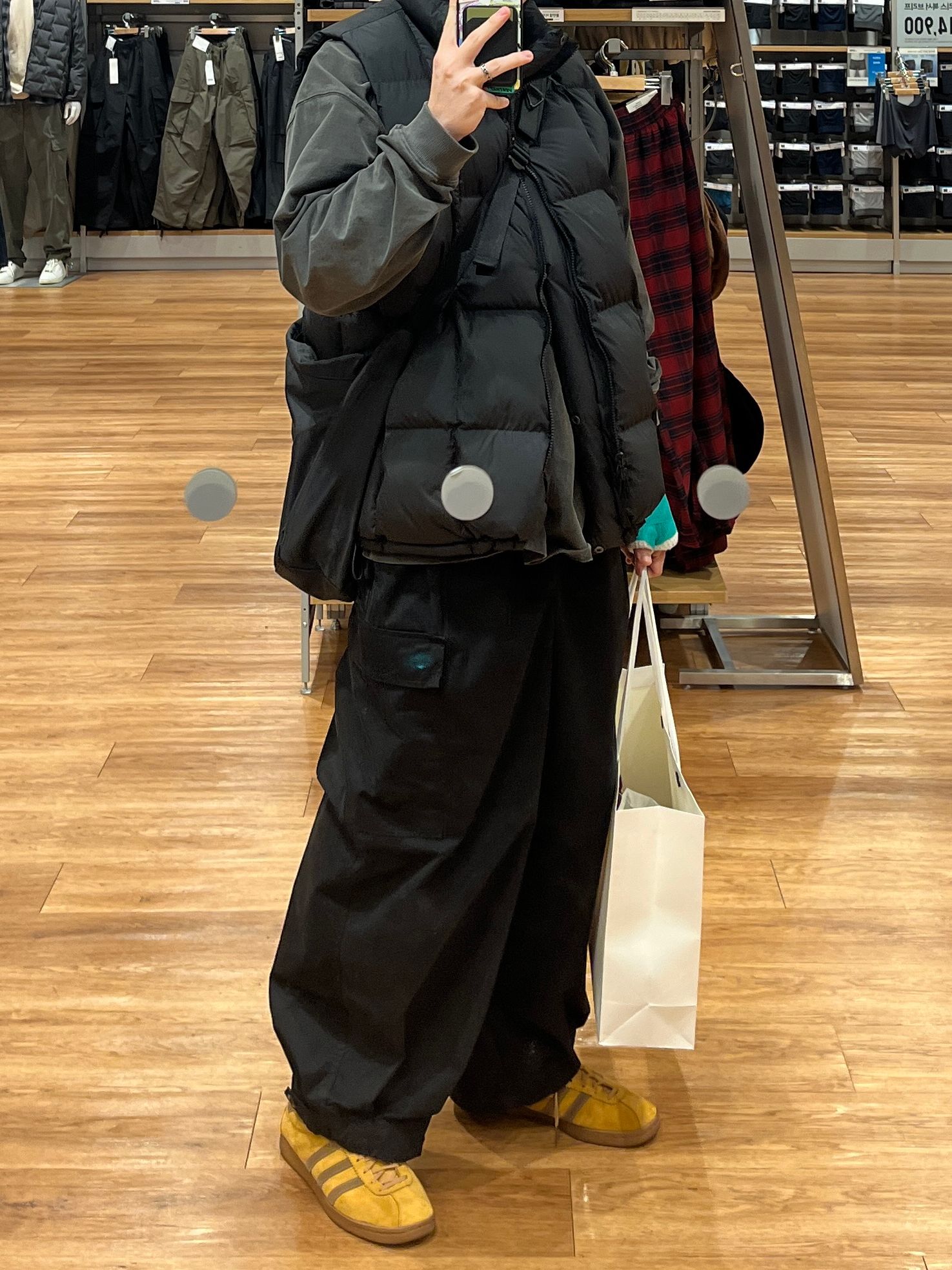 MUSINSA | ANGLAN Field Vijo Balloon Pants - Black