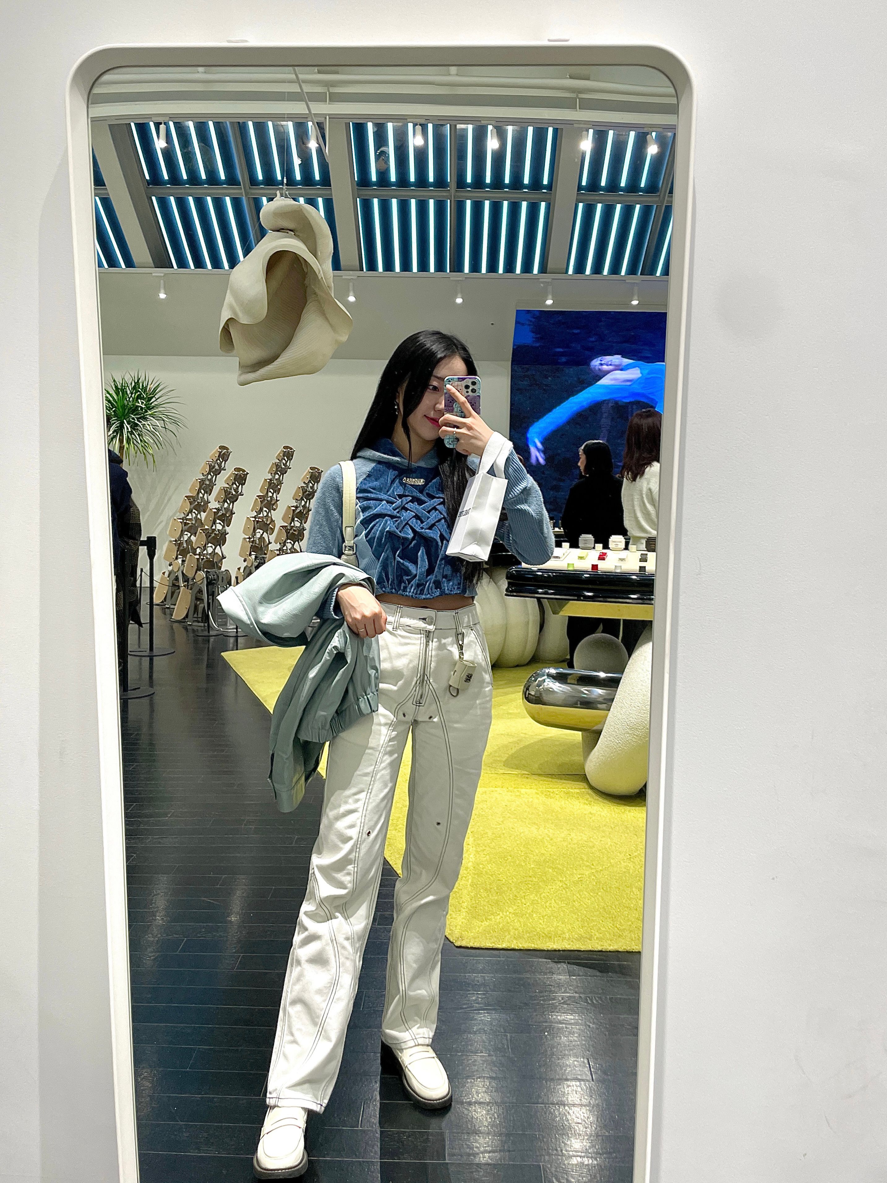 MUSINSA公式 | 51PERCENT TUNNEL LINING TROUSER (DENIM) - WHITE