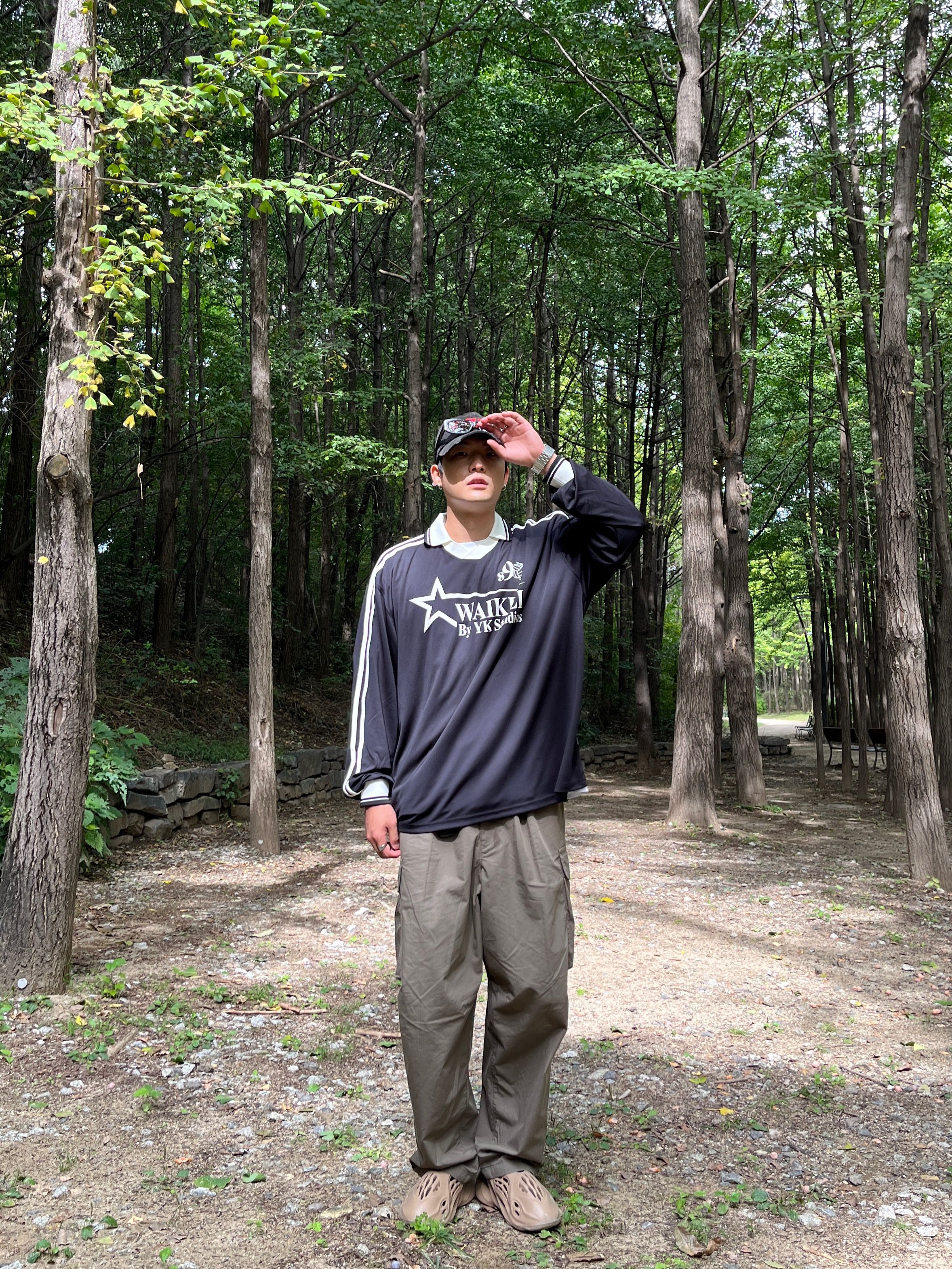 WAI KEI◆Star logo collar jersey long sleeve tshirts MUSINSA | WAI KEI Star Logo Collar Jersey Long Sleeve T