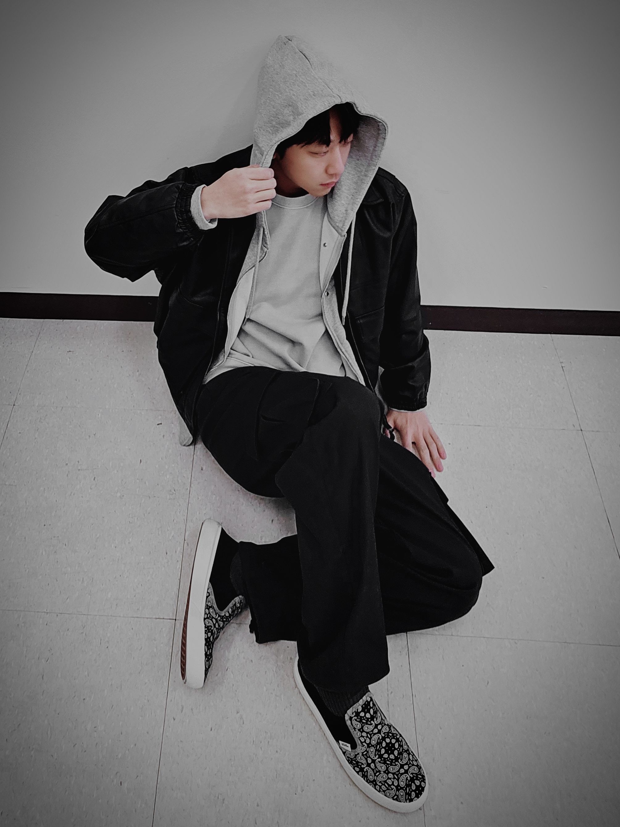 【TRAVEL】★チャウヌ着用★ camp varsity pigment sweatshirt MUSINSA | TRAVEL CAMP VARSITY PIGMENT HOODIE DARK BLUE