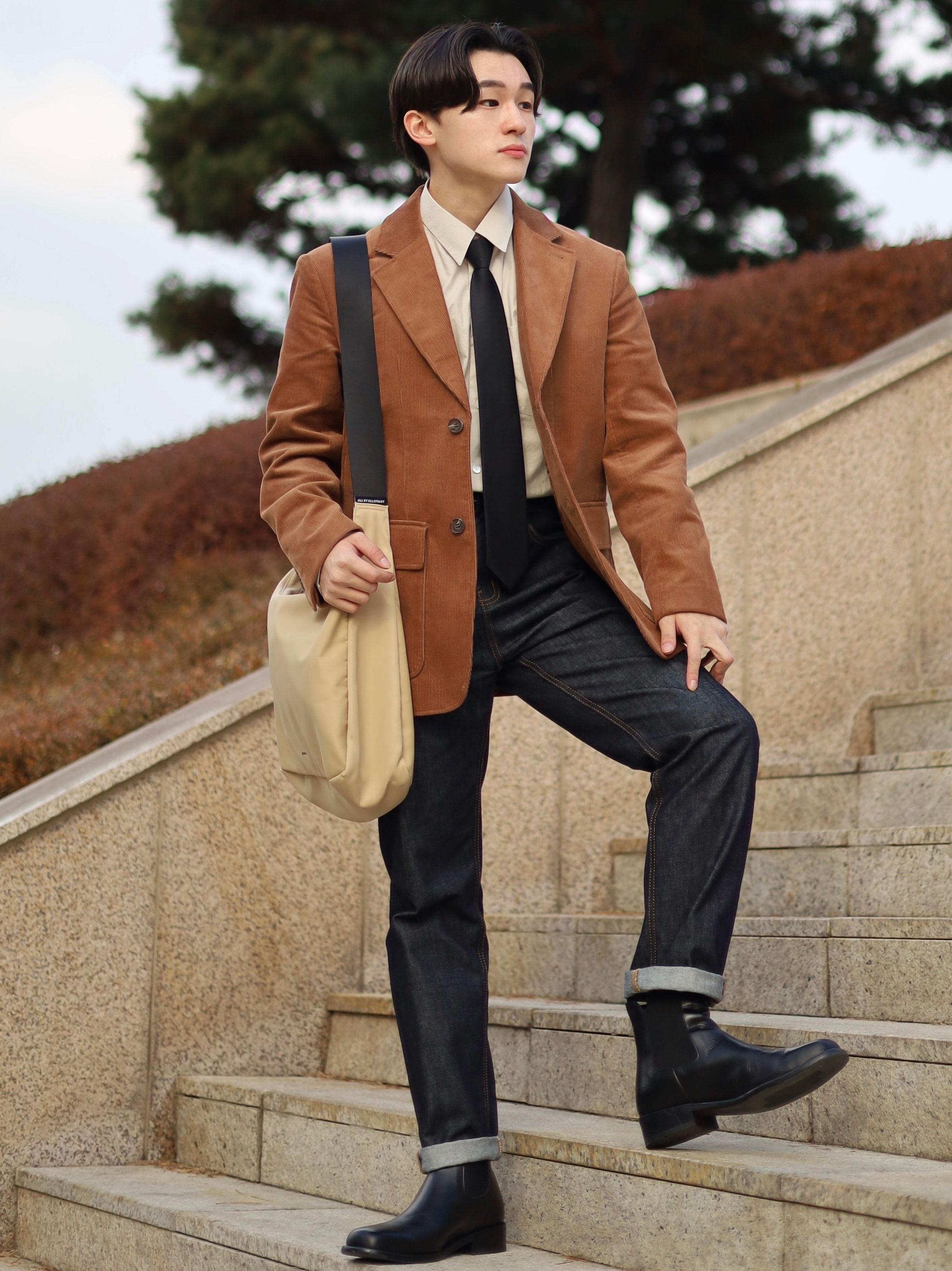 ★MUSINSA STANDARD★ Oversized corduroy shirt light beige MM MUSINSA | MUSINSA STANDARD Oversized Corduroy Shirt [Light