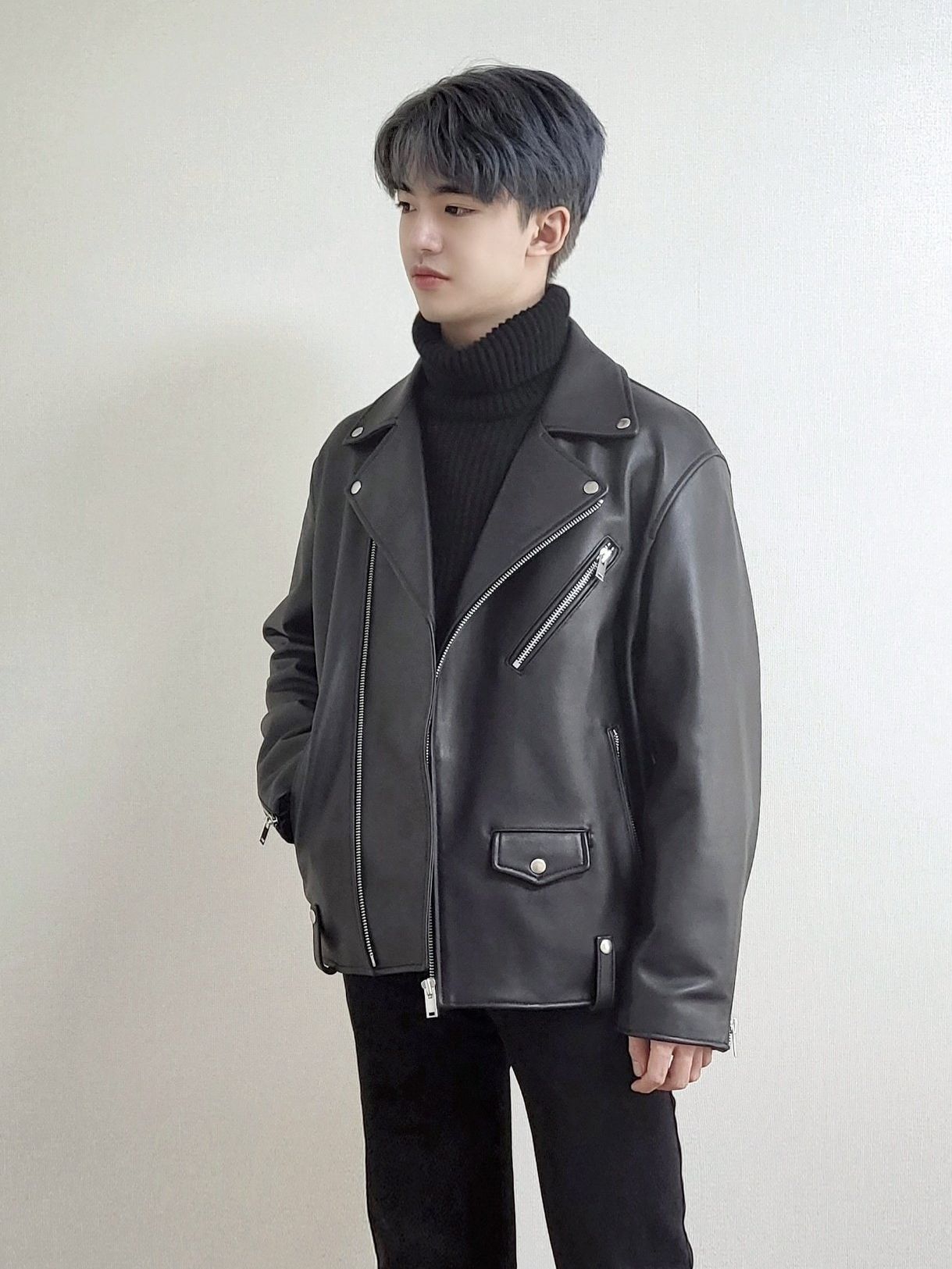 ジャケット・アウター MUSINSA STANDARD LAMBSKIN MOTORCYCLE MUSINSA公式 | MUSINSA STANDARD LAMBSKIN OVERSIZED MOTORCYCLE