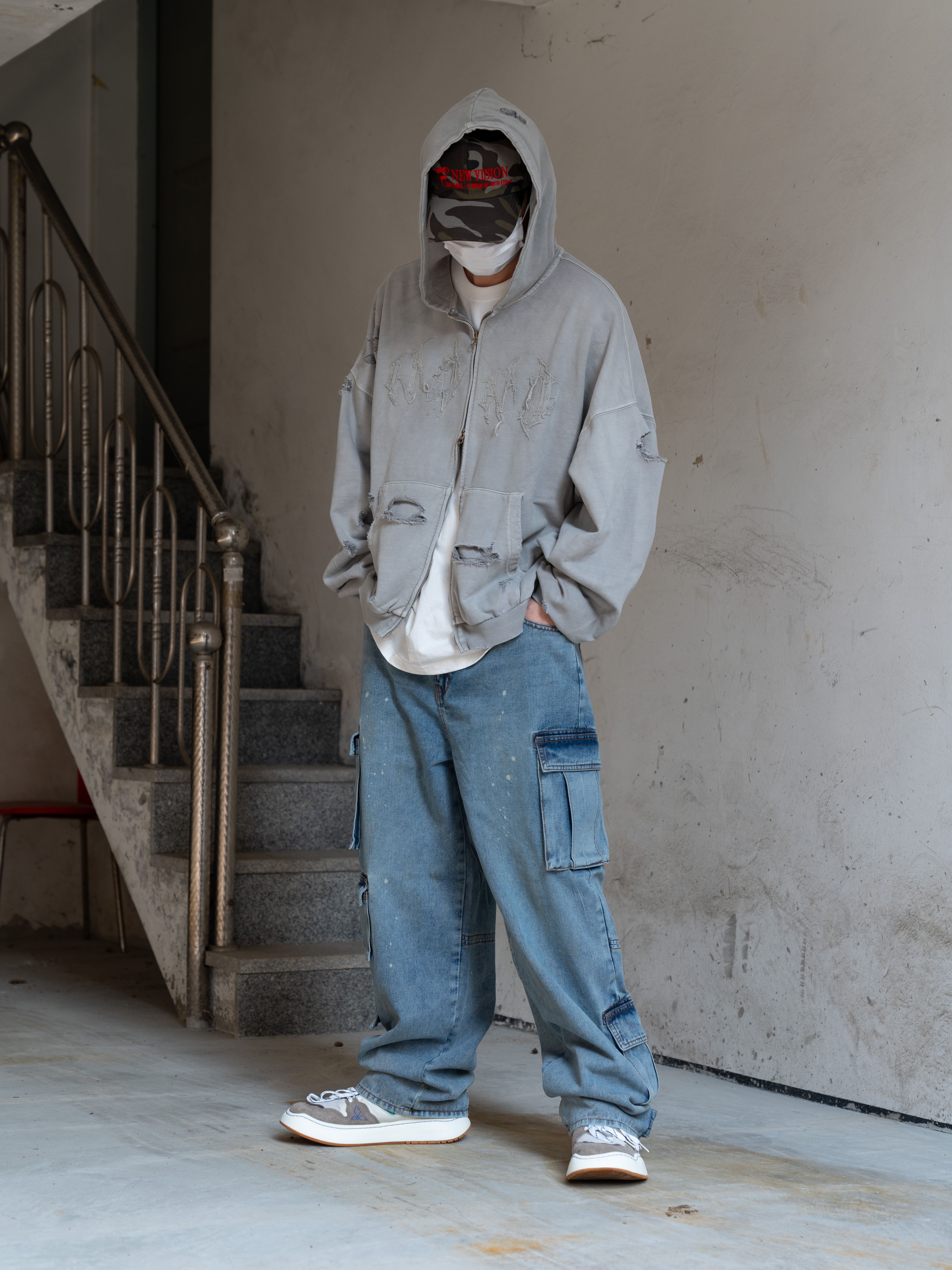 パーカー・フーディ NOT4NERD Destroyed Pigment Goat Pullover Hood Red HD071RD detail_3608952_16971615753053_