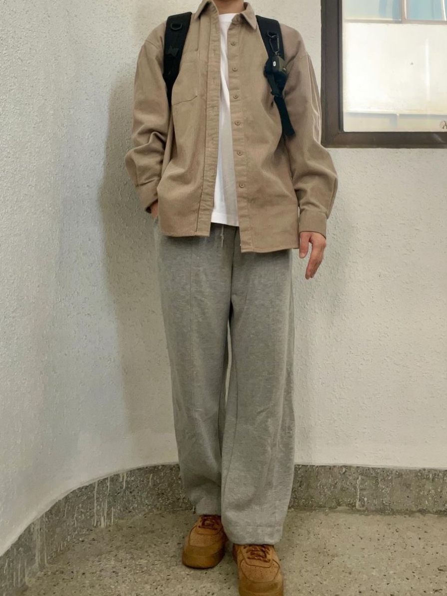 ★MUSINSA STANDARD★ Oversized corduroy shirt light beige MM MUSINSA | MUSINSA STANDARD Oversized Corduroy Shirt [Light